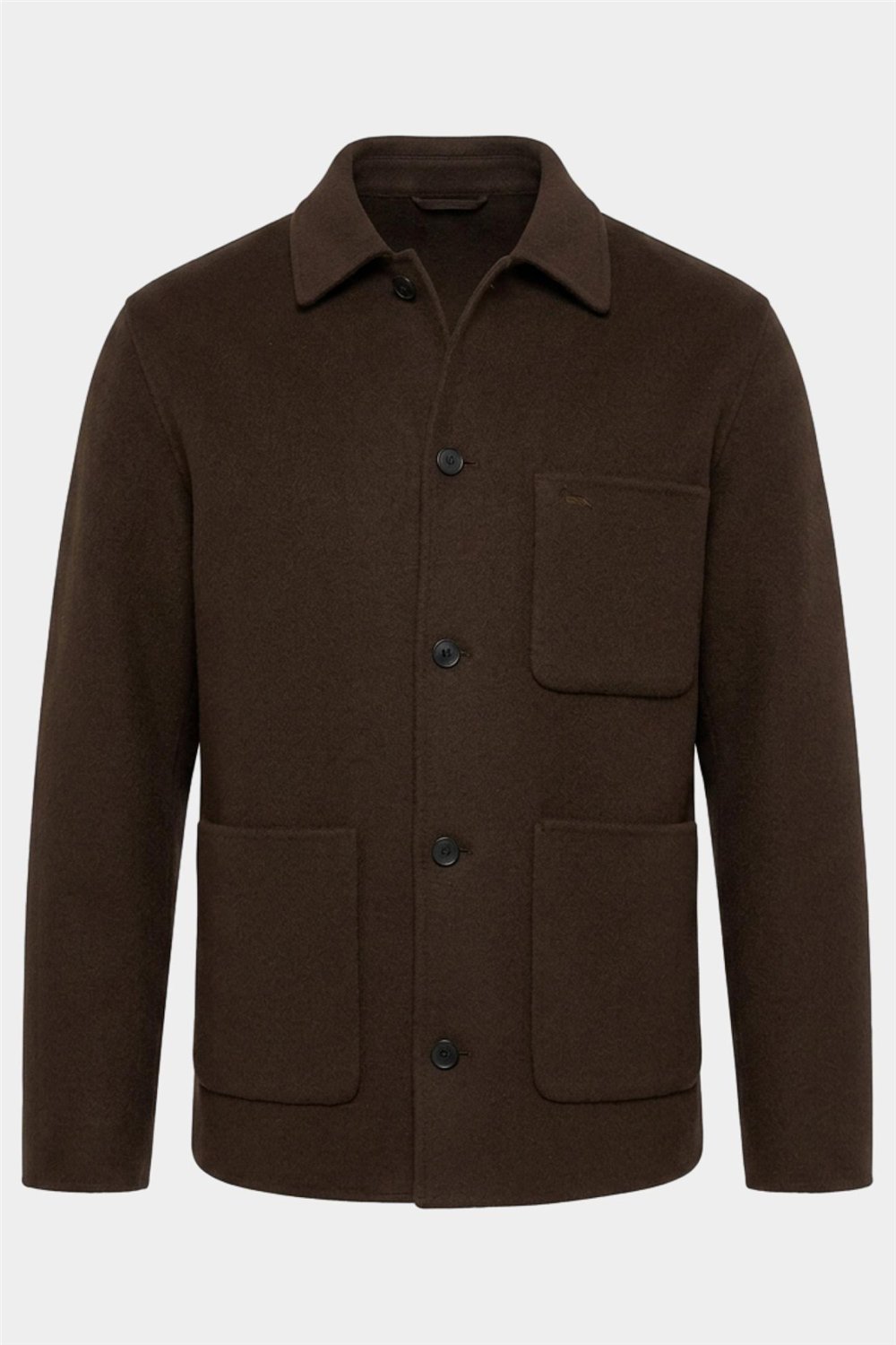 Harmont Blaine Overshirt In Lana Erkek Mont