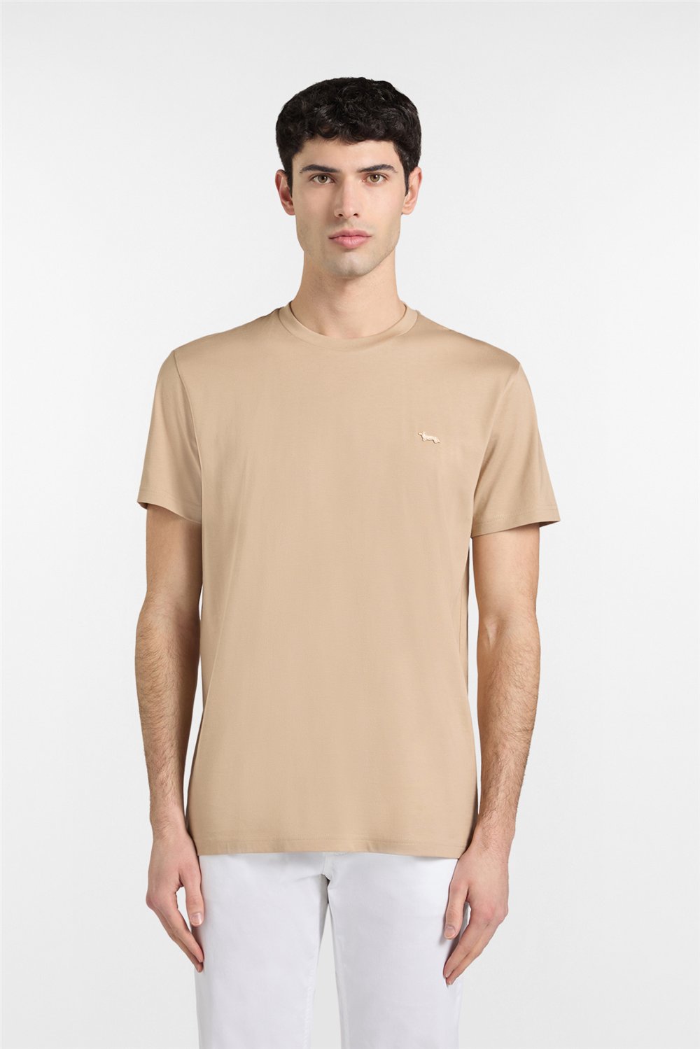 Harmont Blaine T Shirt Basic Supima Erkek Bisiklet Yaka T-Shirt