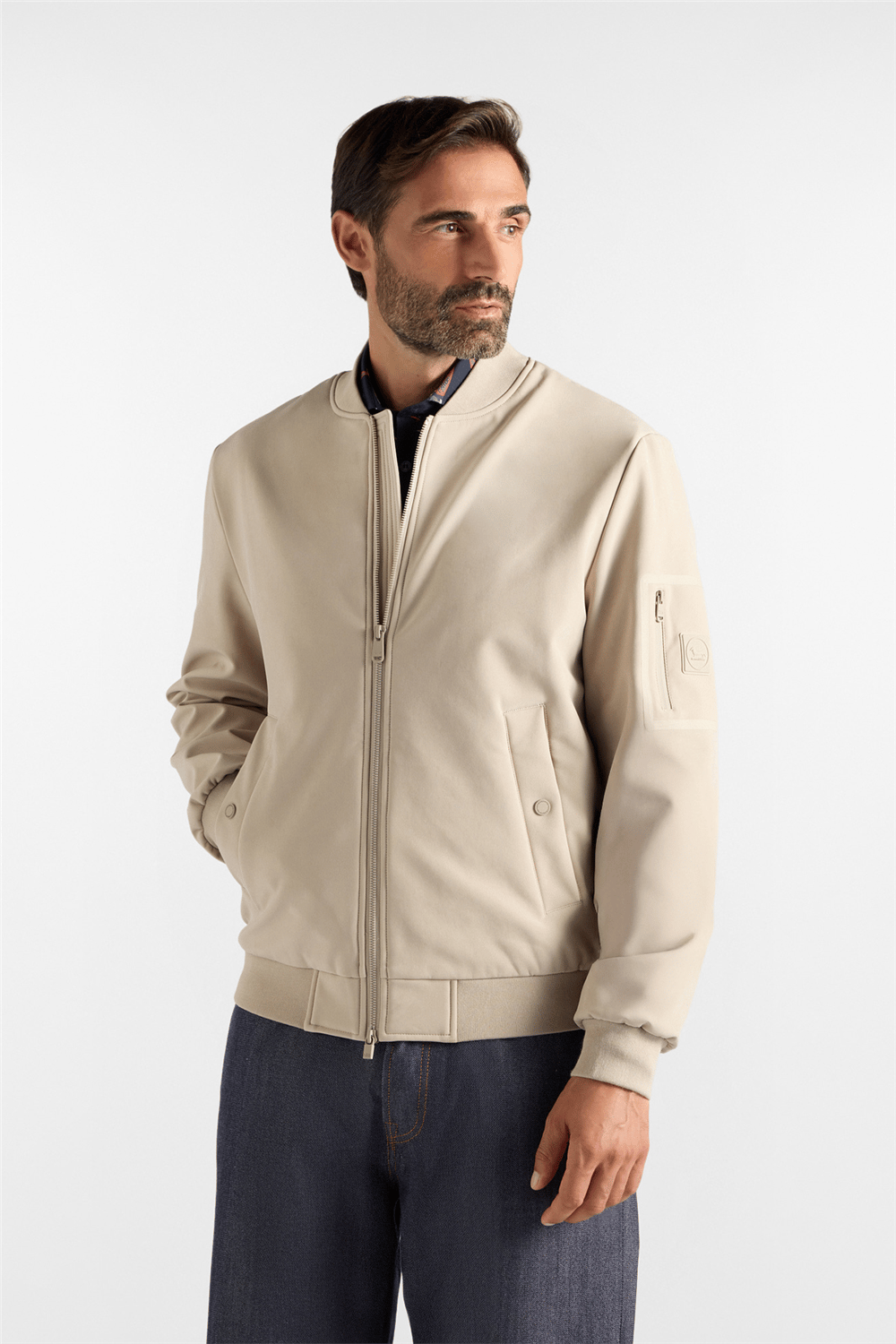 Harmont Blaine Varsity In Softshell Dopp Erkek Mont