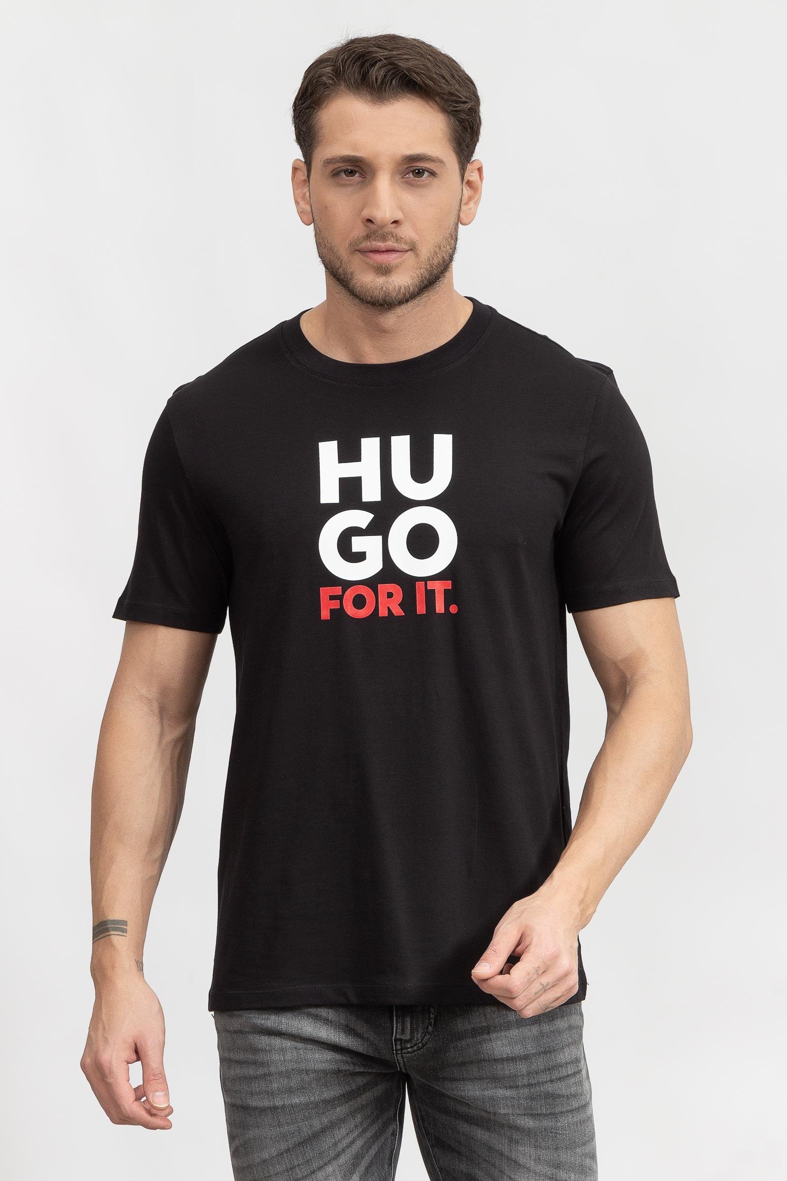 Hugo Dimentis Erkek Bisiklet Yaka T-Shirt