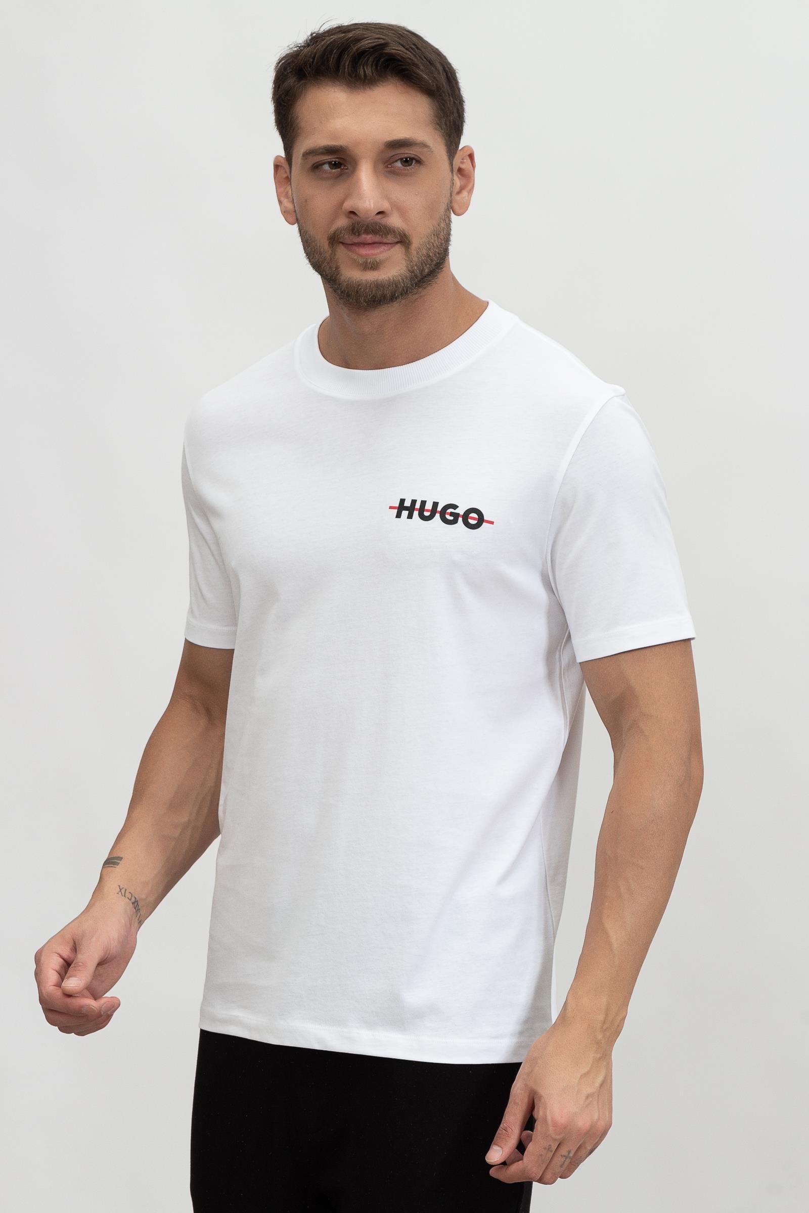 Hugo Drango Erkek Bisiklet Yaka T-Shirt