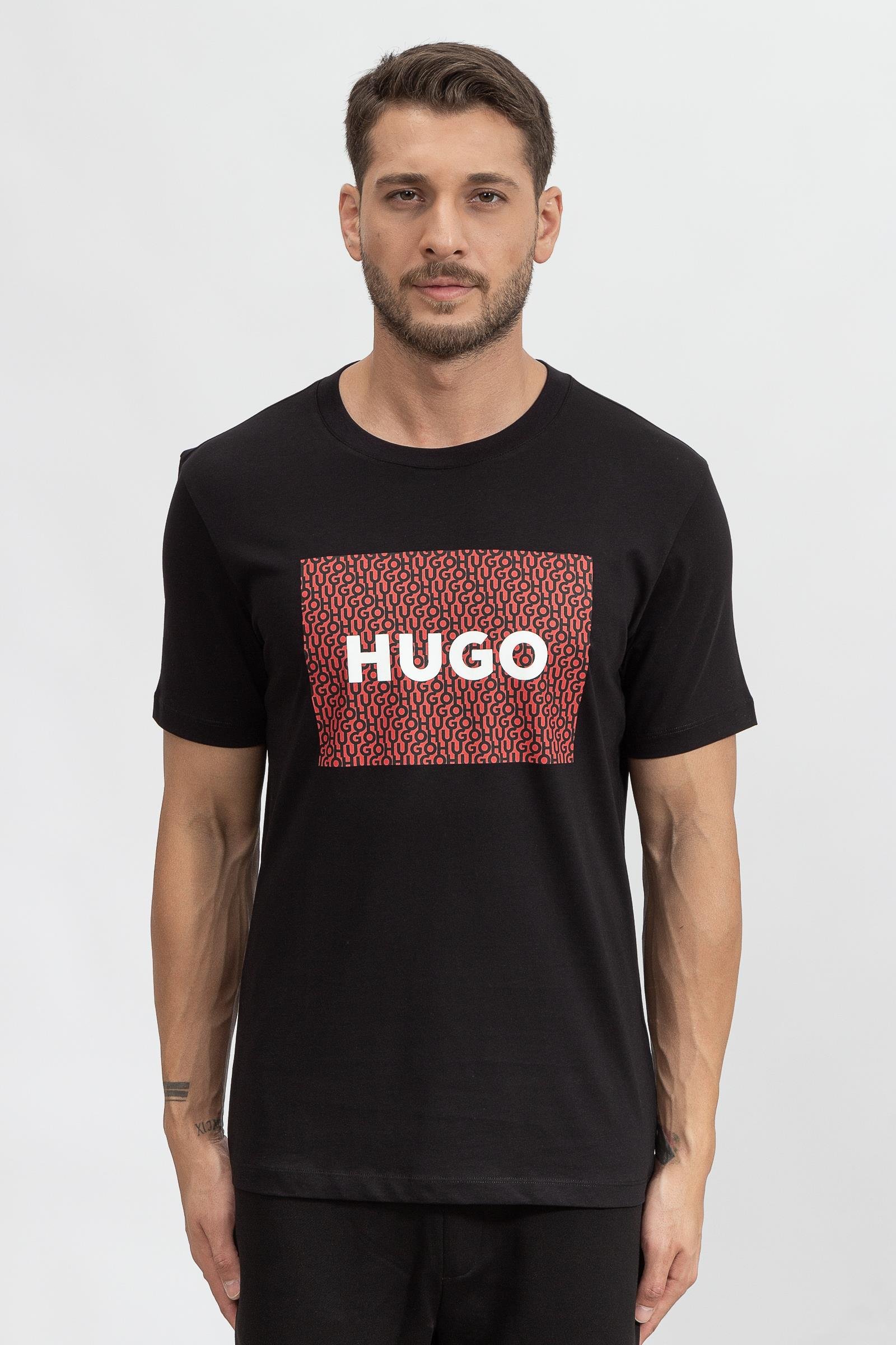 Hugo Dulive Erkek Bisiklet Yaka T-Shirt