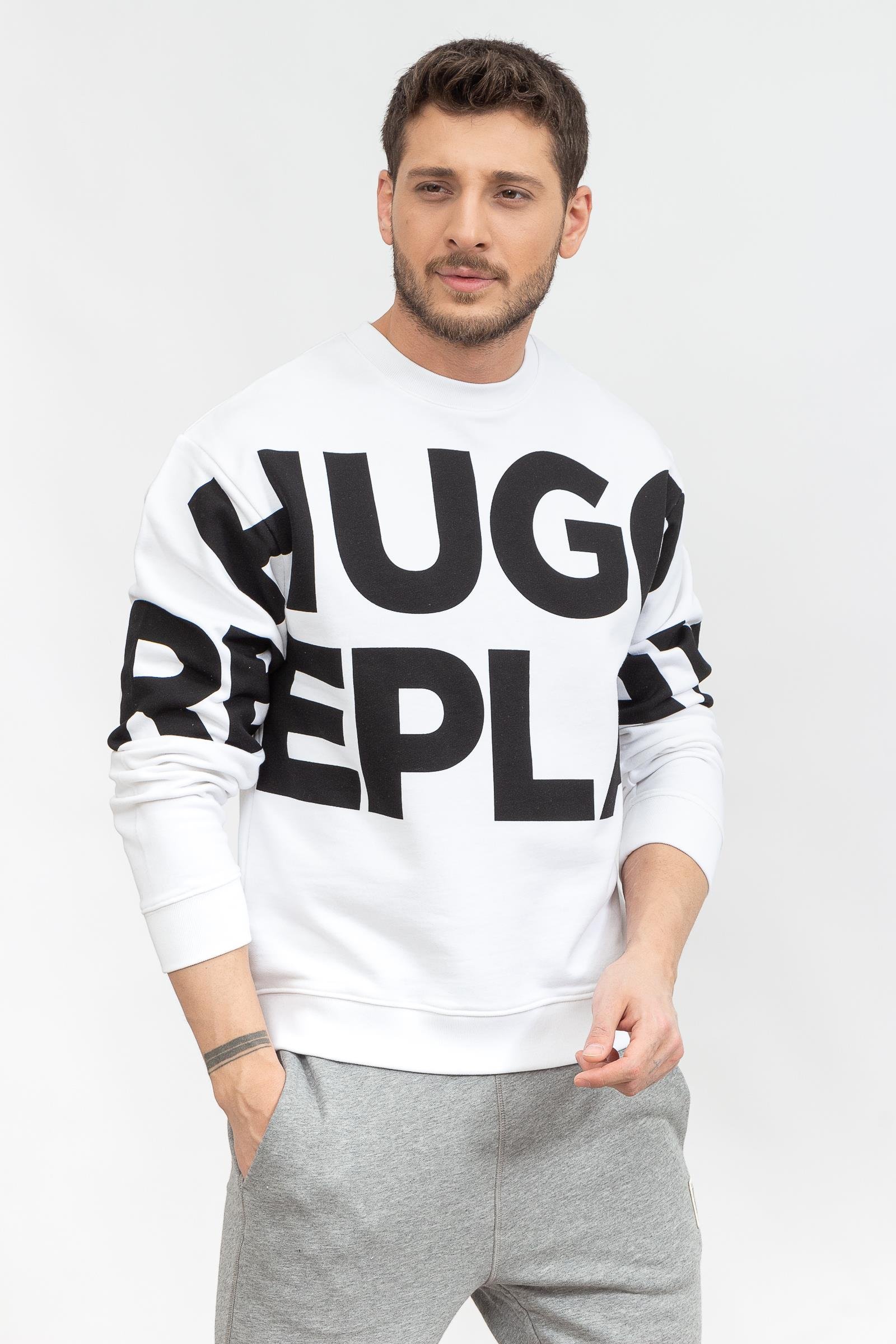 Hugo Dweat3 Erkek Bisiklet Yaka Sweatshirt