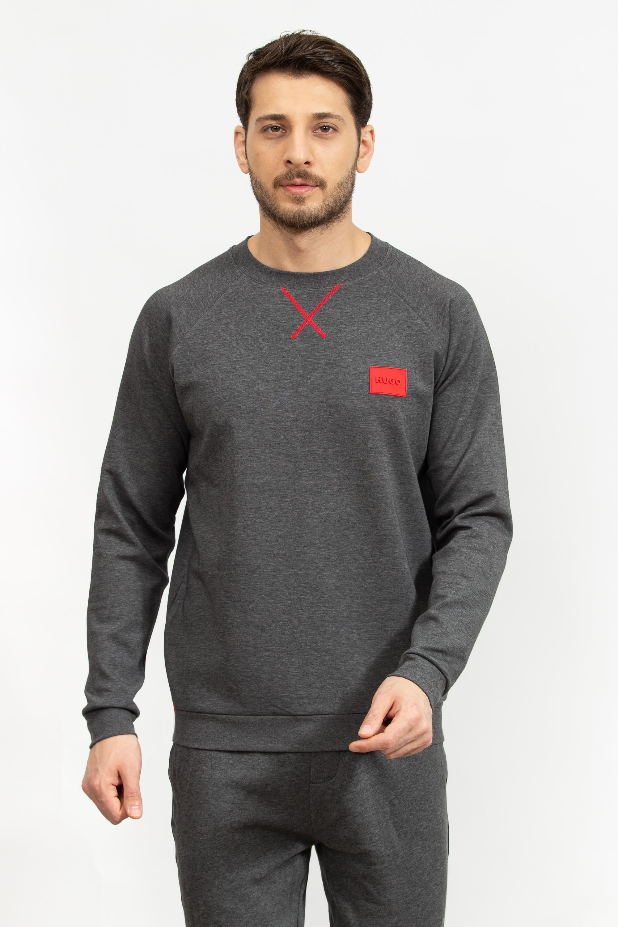 Hugo Erkek Bisiklet Yaka Sweatshirt