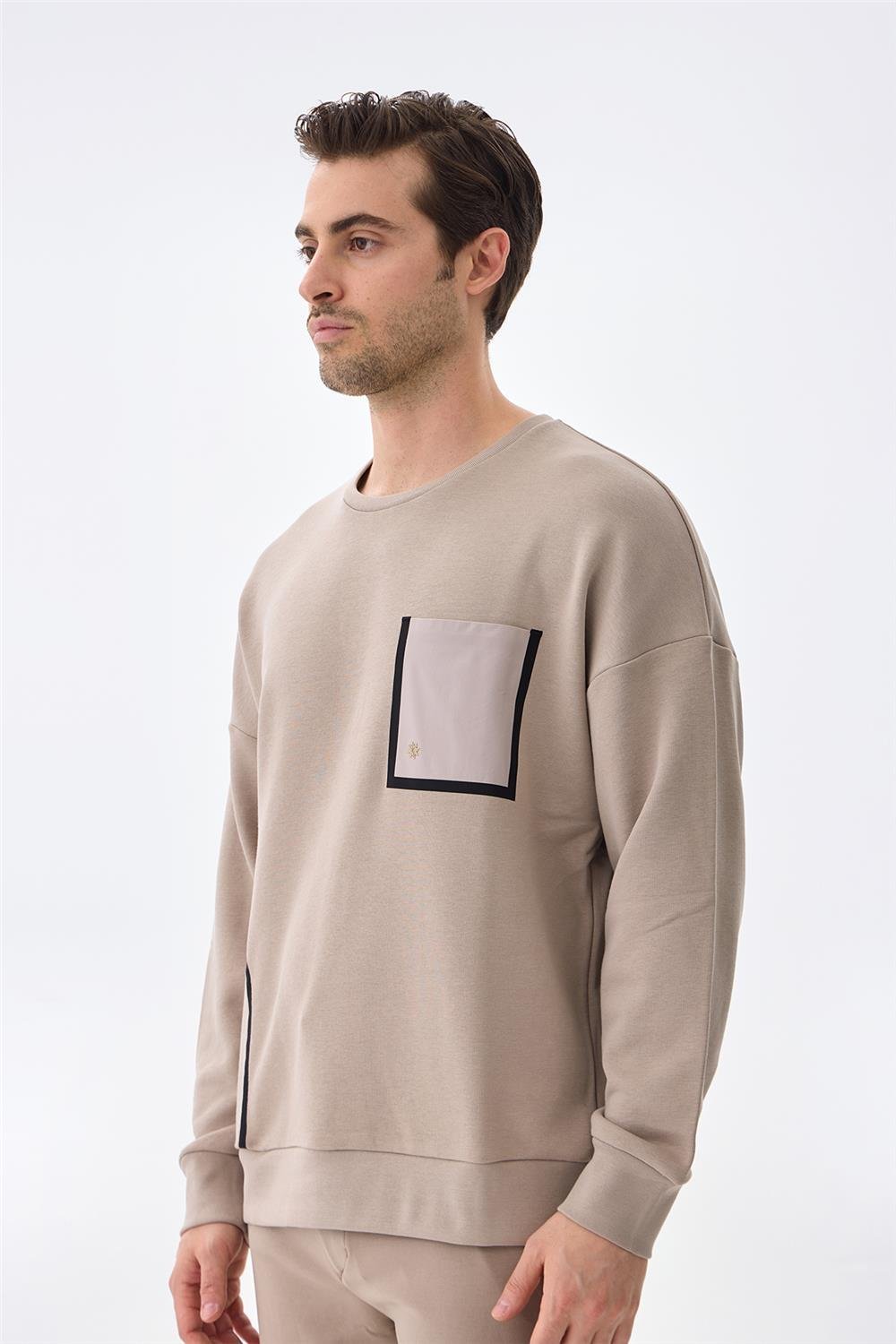 Isaora Erkek Bisiklet Yaka Sweatshirt