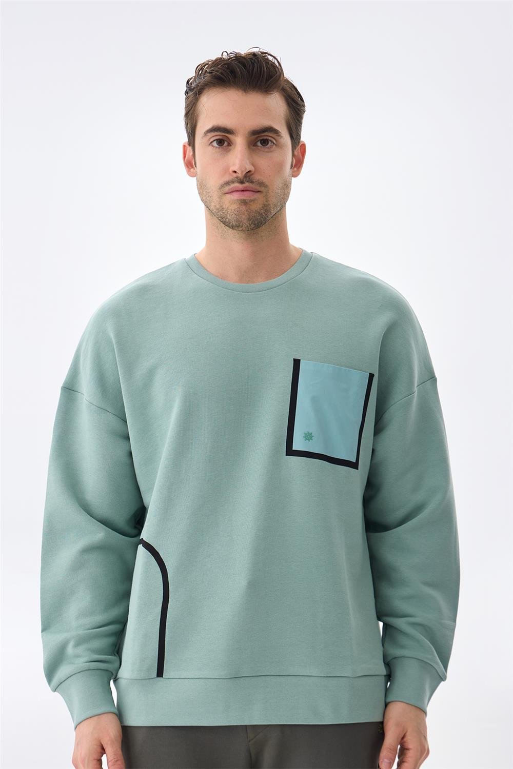 Isaora Erkek Bisiklet Yaka Sweatshirt