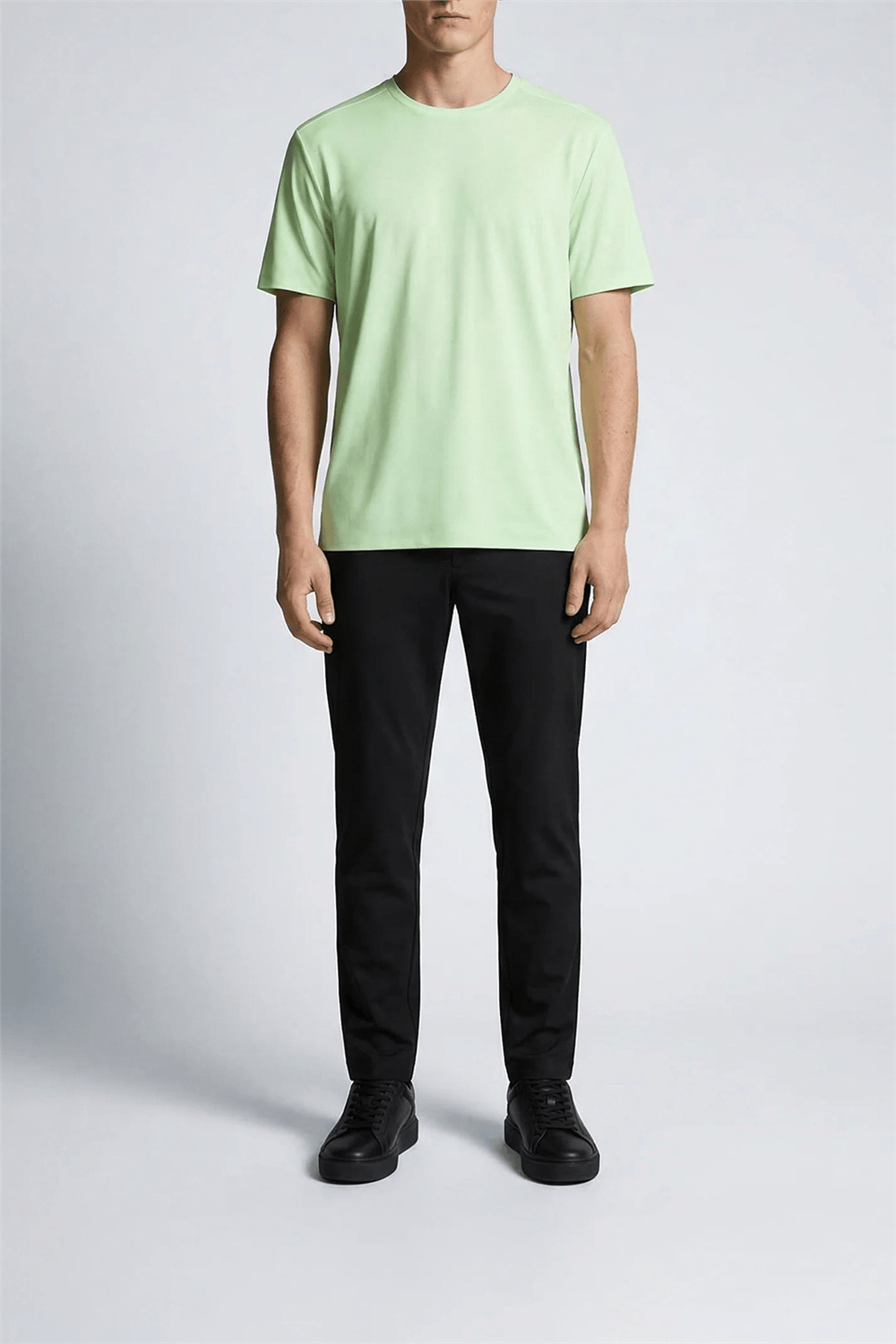 Isaora Extra Light Tech Tee Erkek Polo Yaka T-Shirt Mint Yeşili