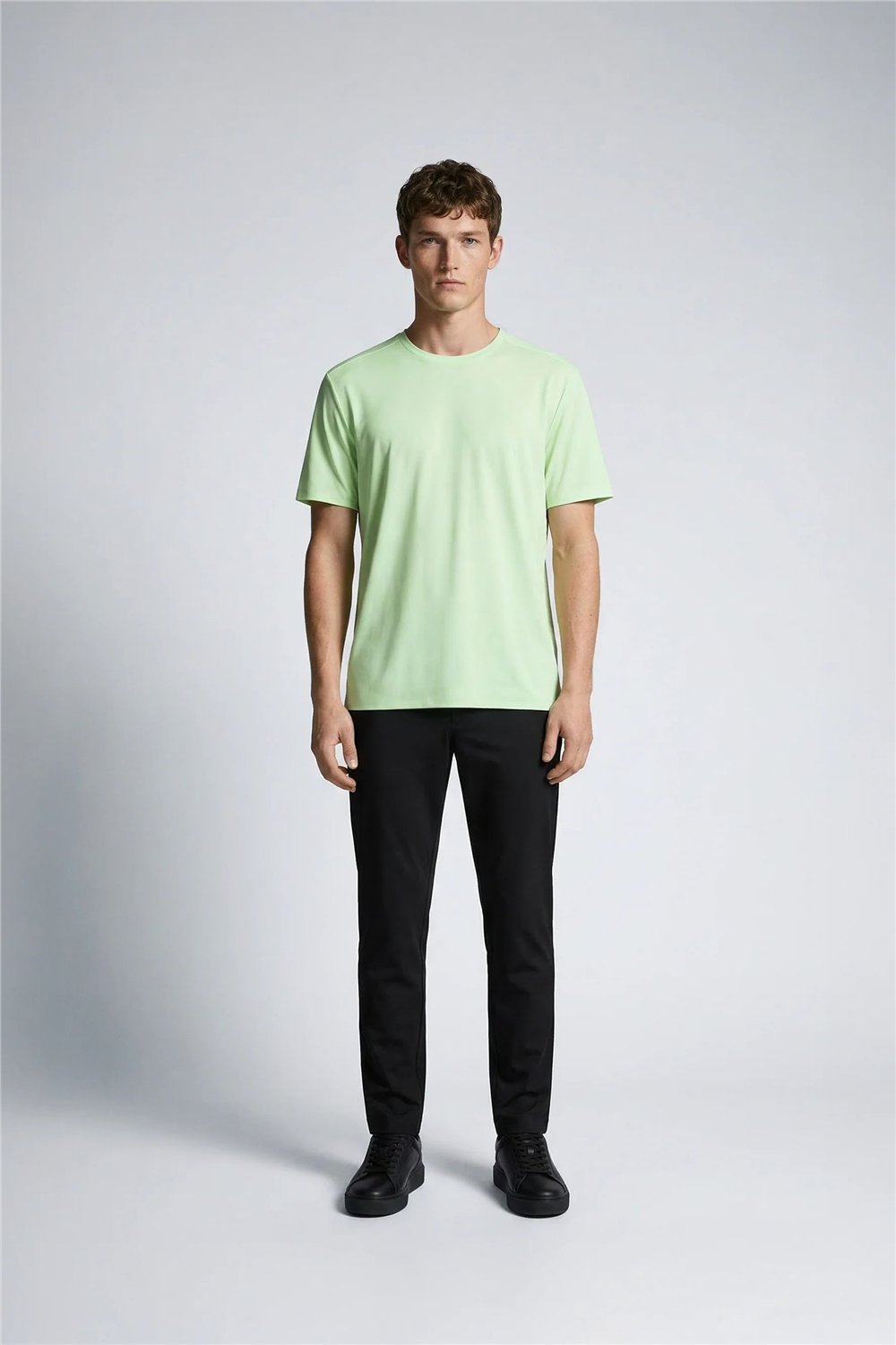 Isaora Extra Light Tech Tee Erkek Polo Yaka T-Shirt Mint Yeşili