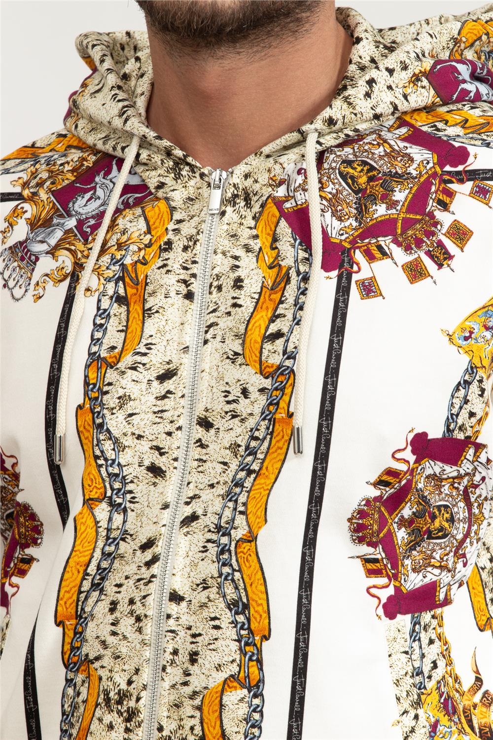 Just Cavalli Erkek Fermuarlı Sweatshirt