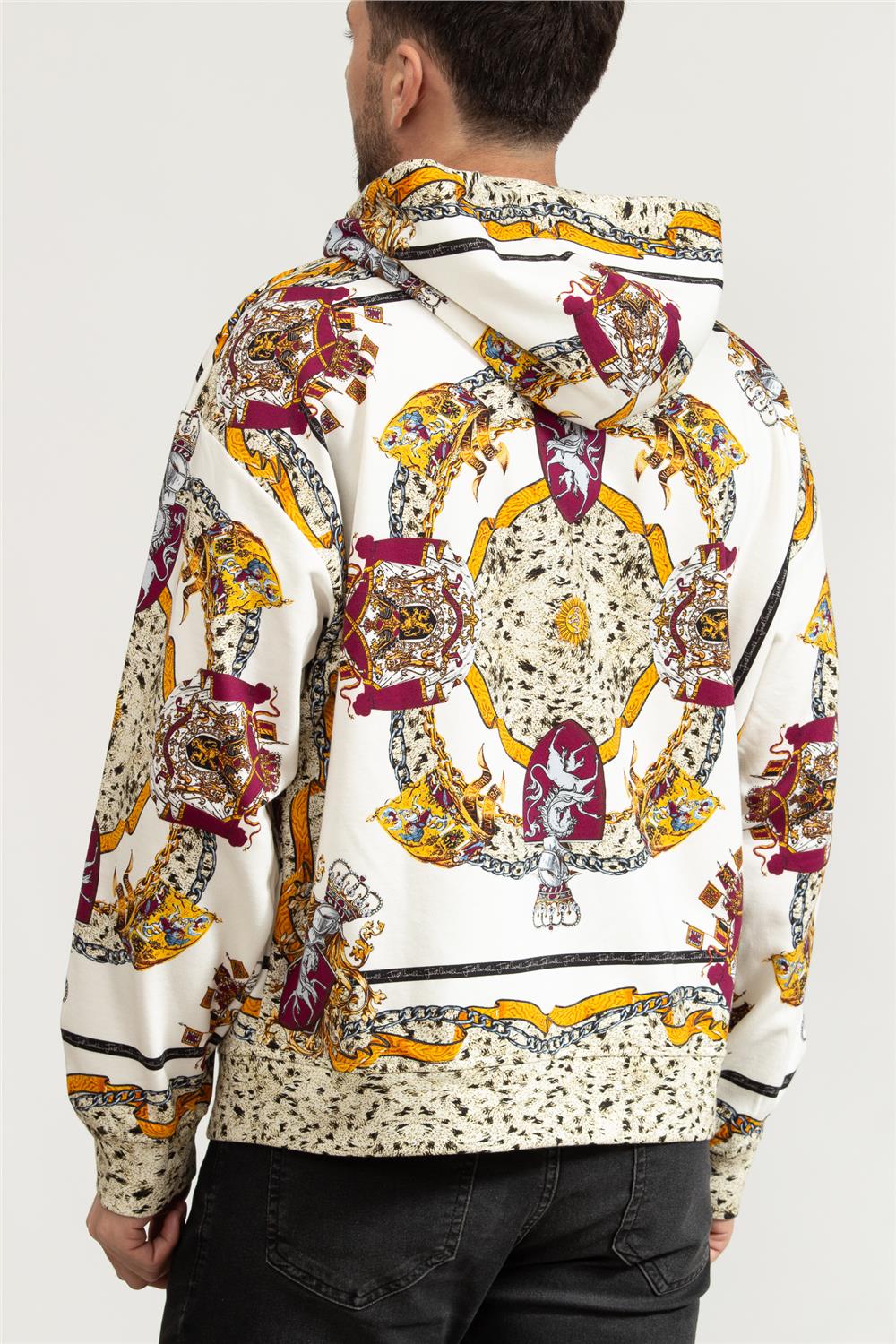 Just Cavalli Erkek Fermuarlı Sweatshirt