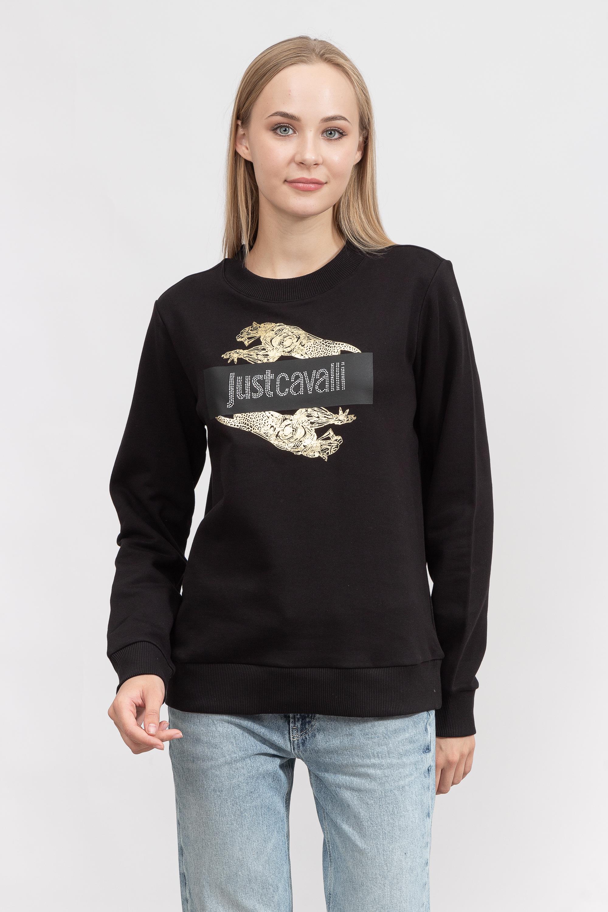 Just Cavalli Kadın Bisiklet Yaka Sweatshirt
