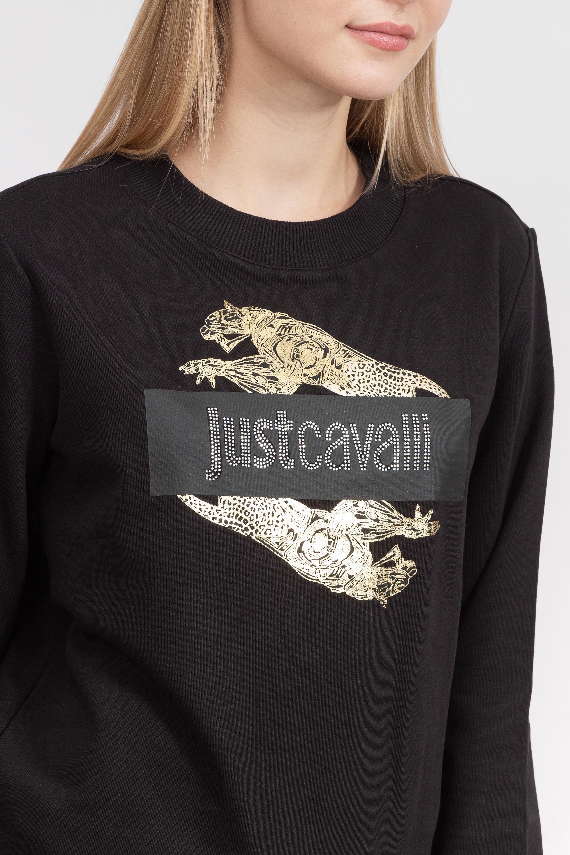 Just Cavalli Kadın Bisiklet Yaka Sweatshirt