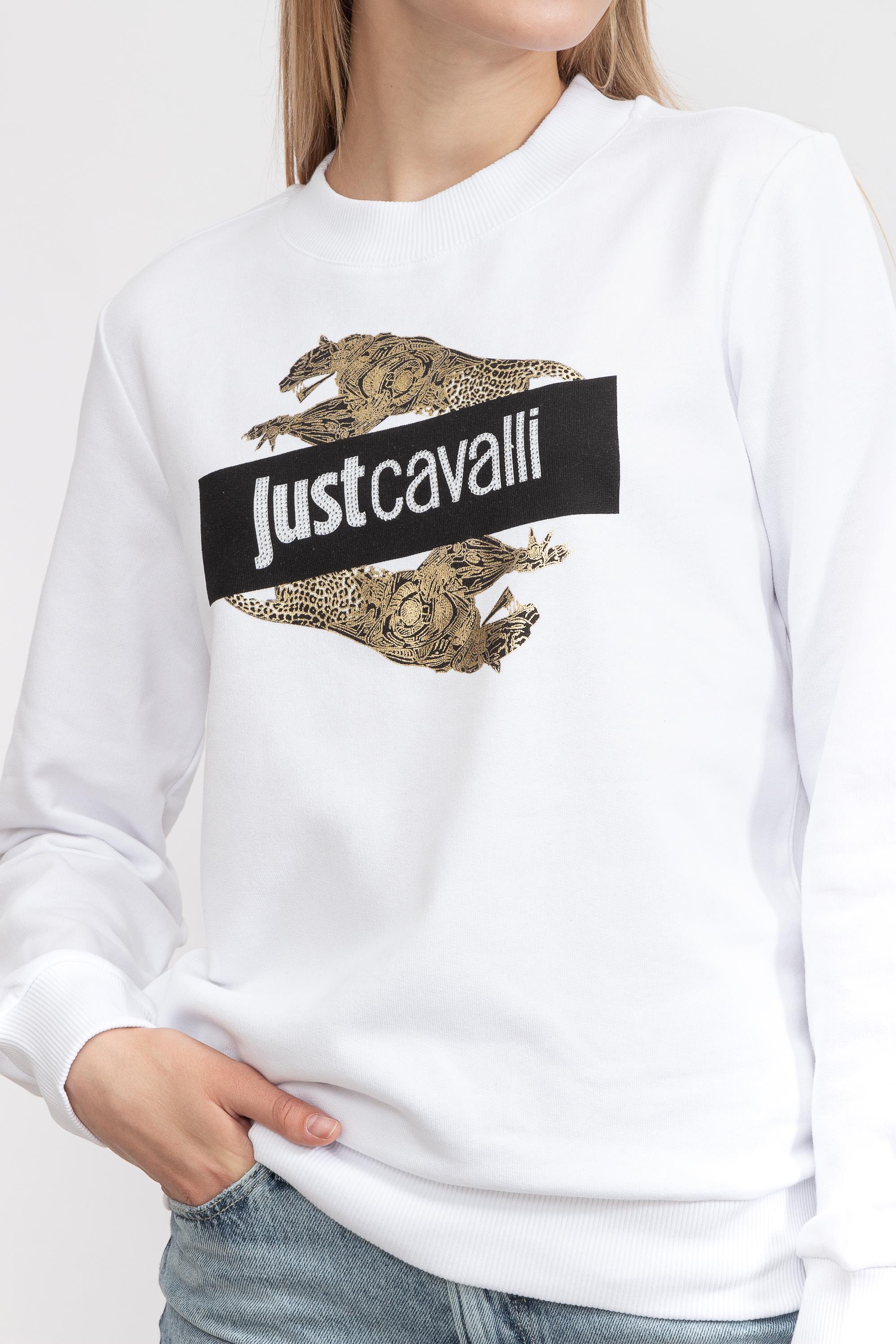Just Cavalli Kadın Bisiklet Yaka Sweatshirt