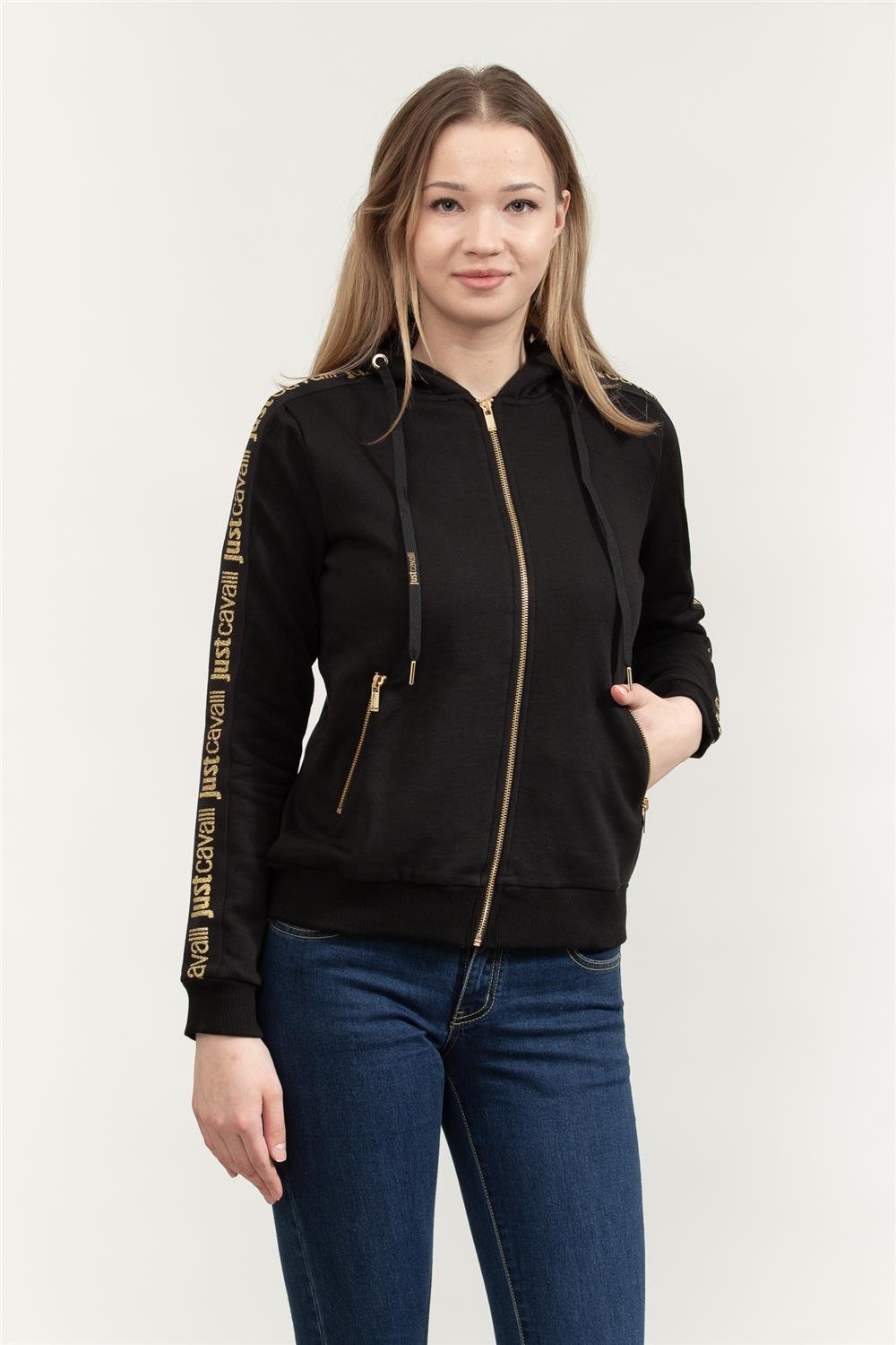 Just Cavalli Kadın Fermuarlı Sweatshirt