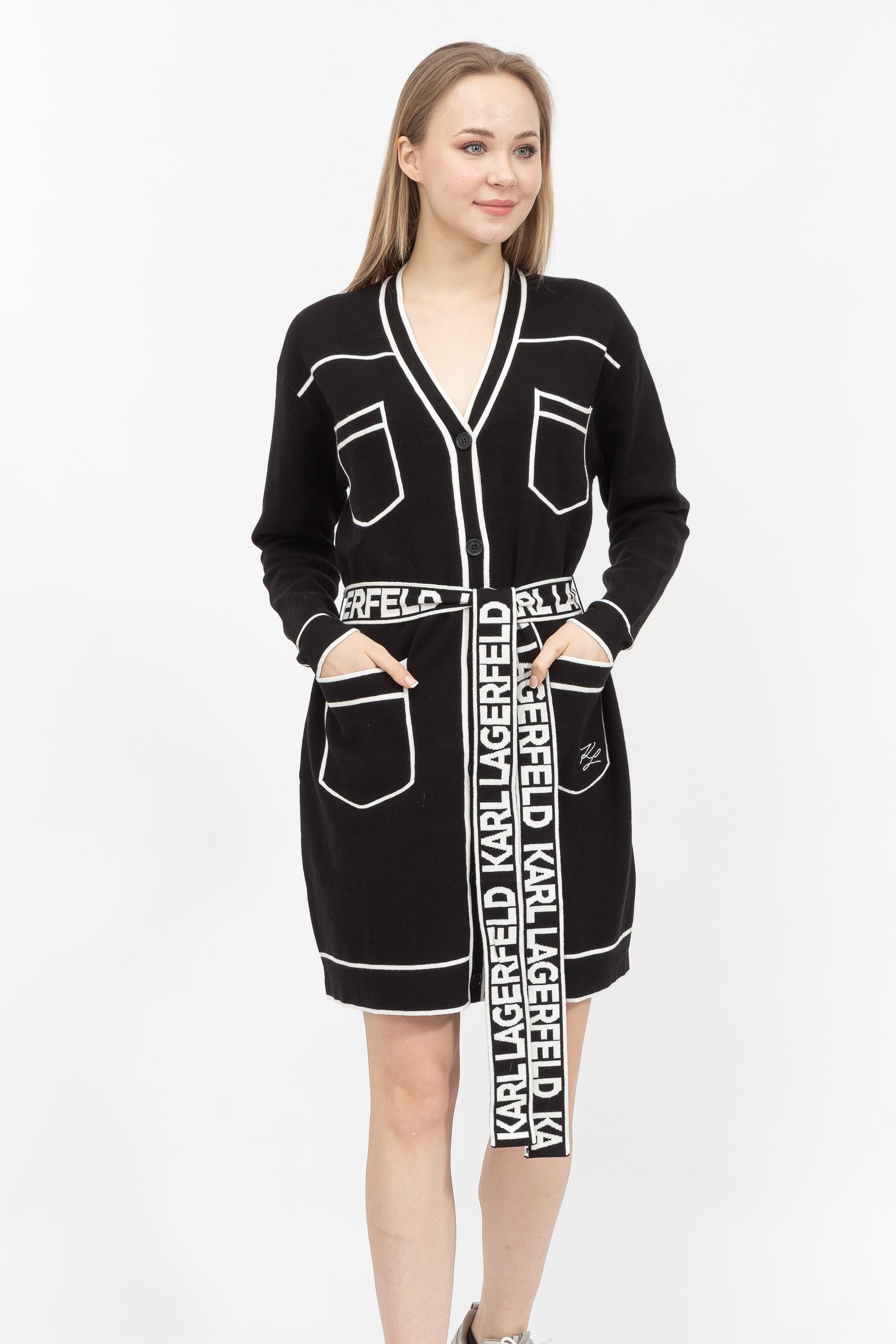Karl Lagerfeld Belted Kadın Hırka