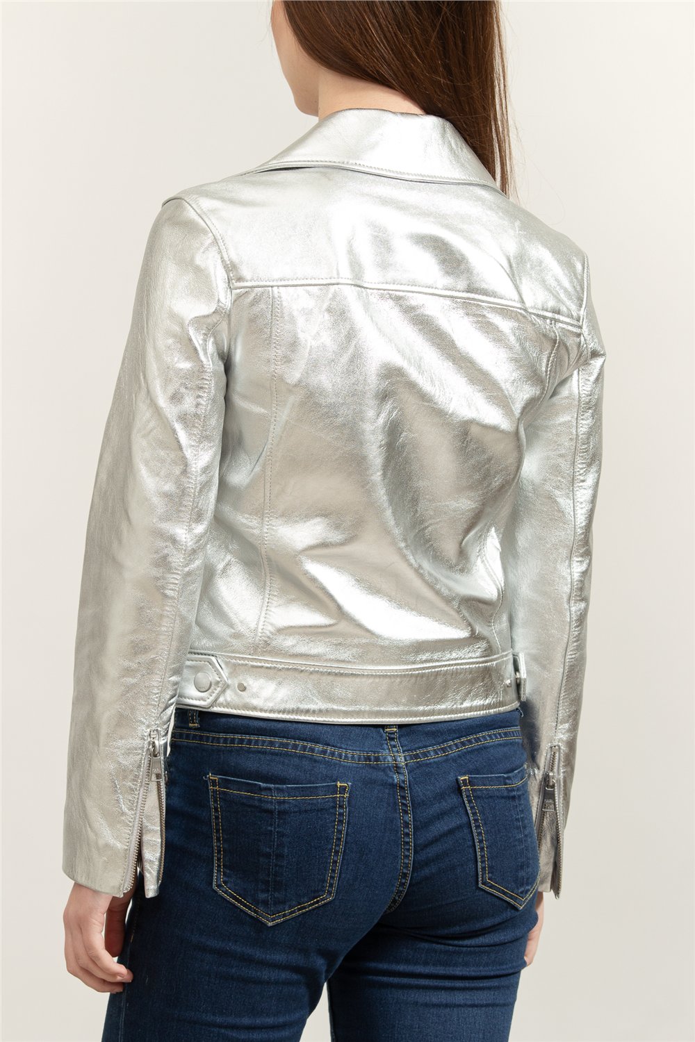 Karl Lagerfeld Biker Kadın Deri Mont