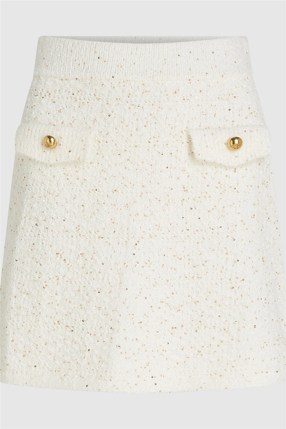 Karl Lagerfeld Boucle Knit Kadın Etek Krem