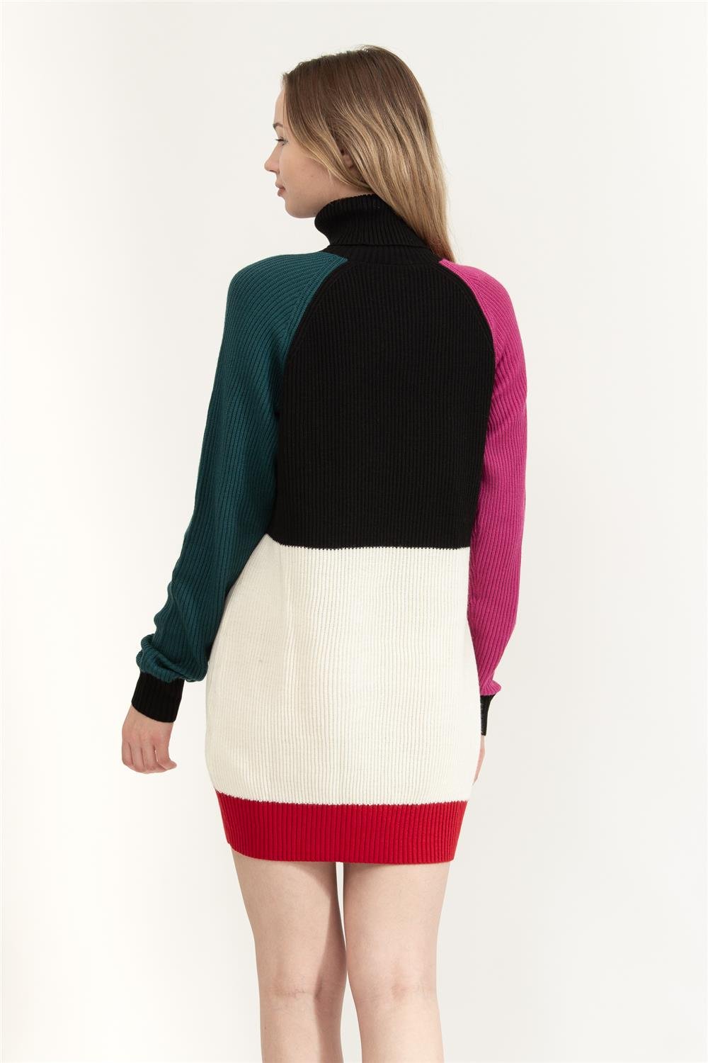 Karl Lagerfeld Colour Block Knit  Kadın Triko