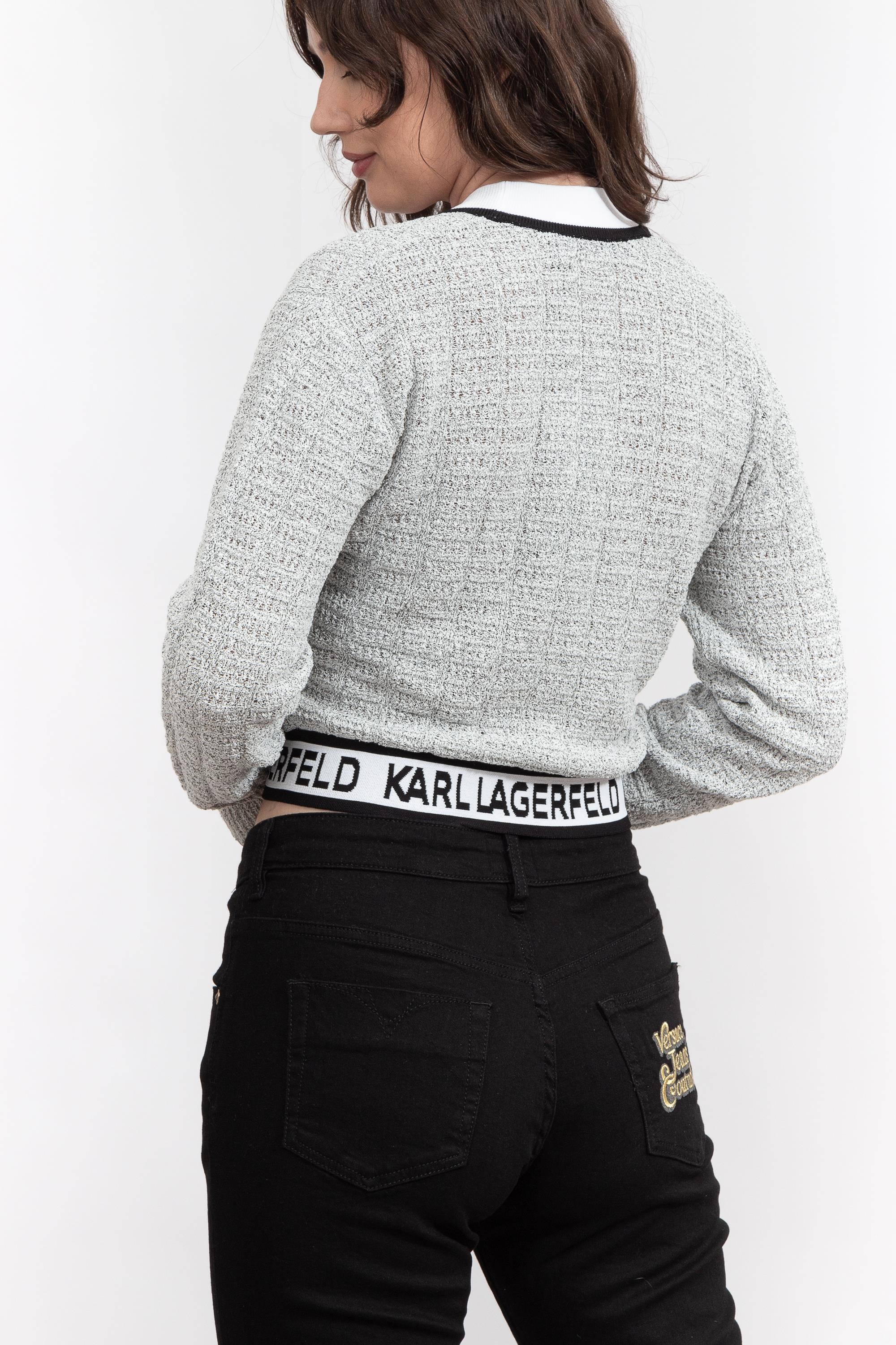 Karl Lagerfeld Cropped Kadın Hırka