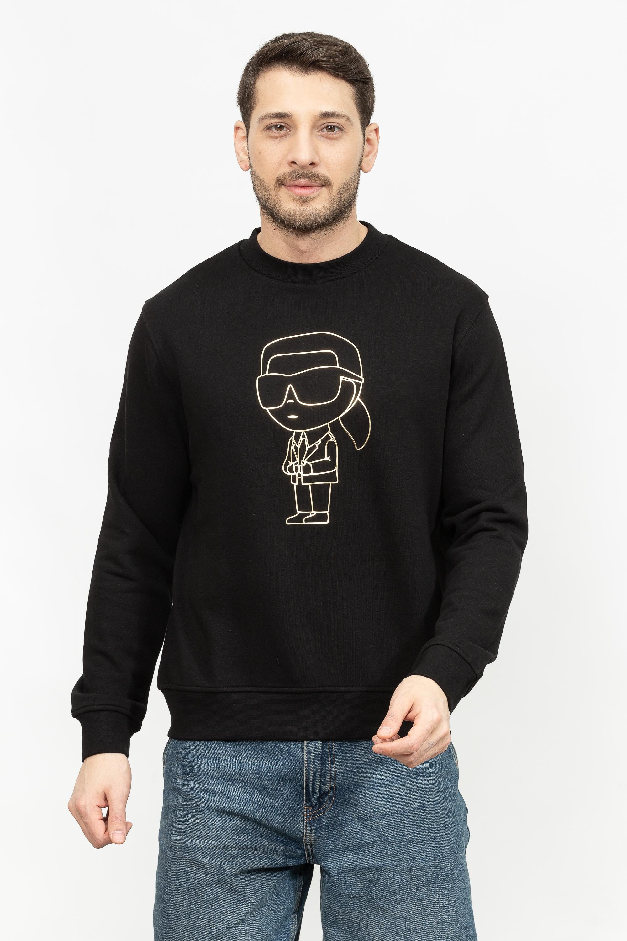 Karl Lagerfeld Erkek Bisiklet Yaka Sweatshirt