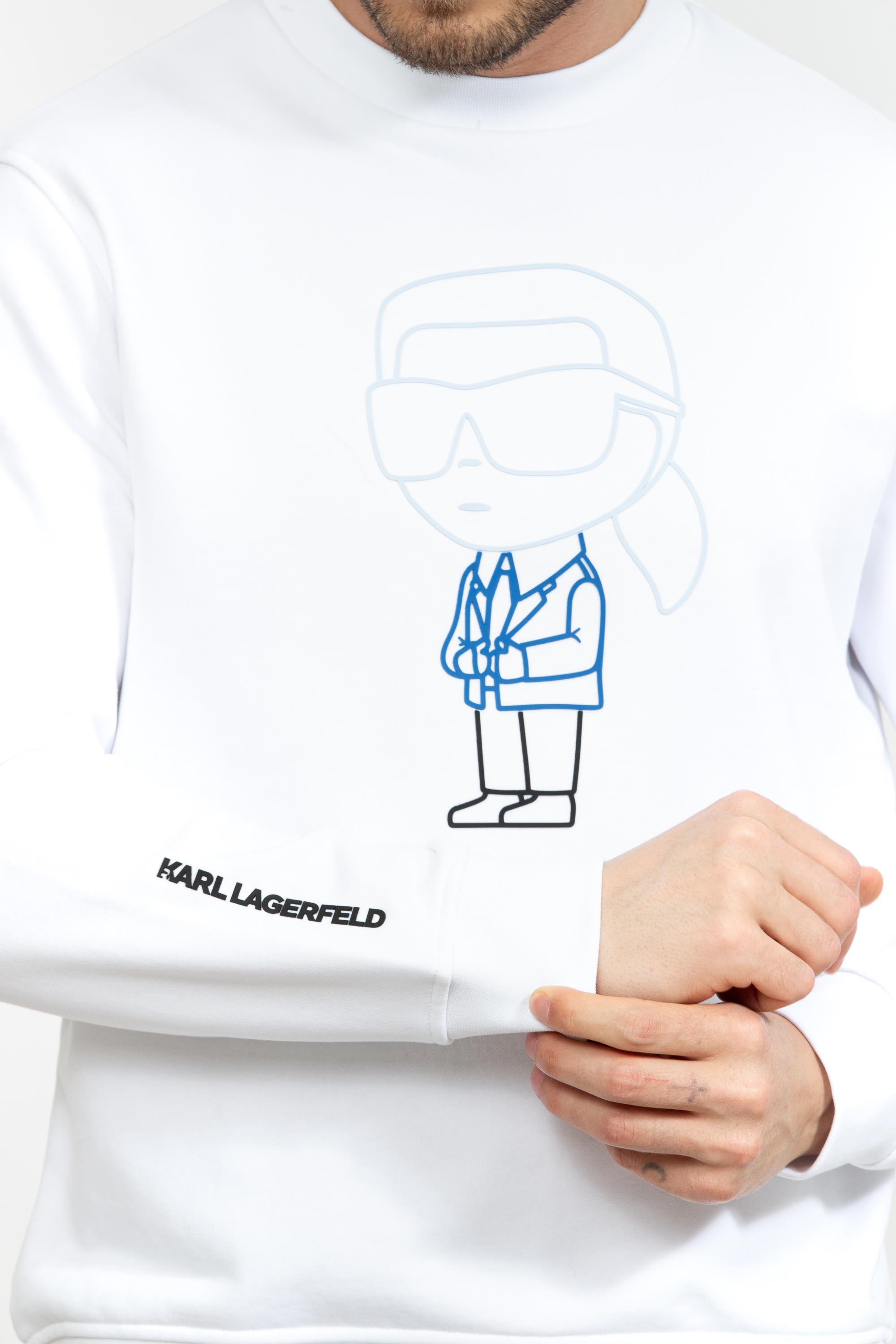 Karl Lagerfeld Erkek Bisiklet Yaka Sweatshirt
