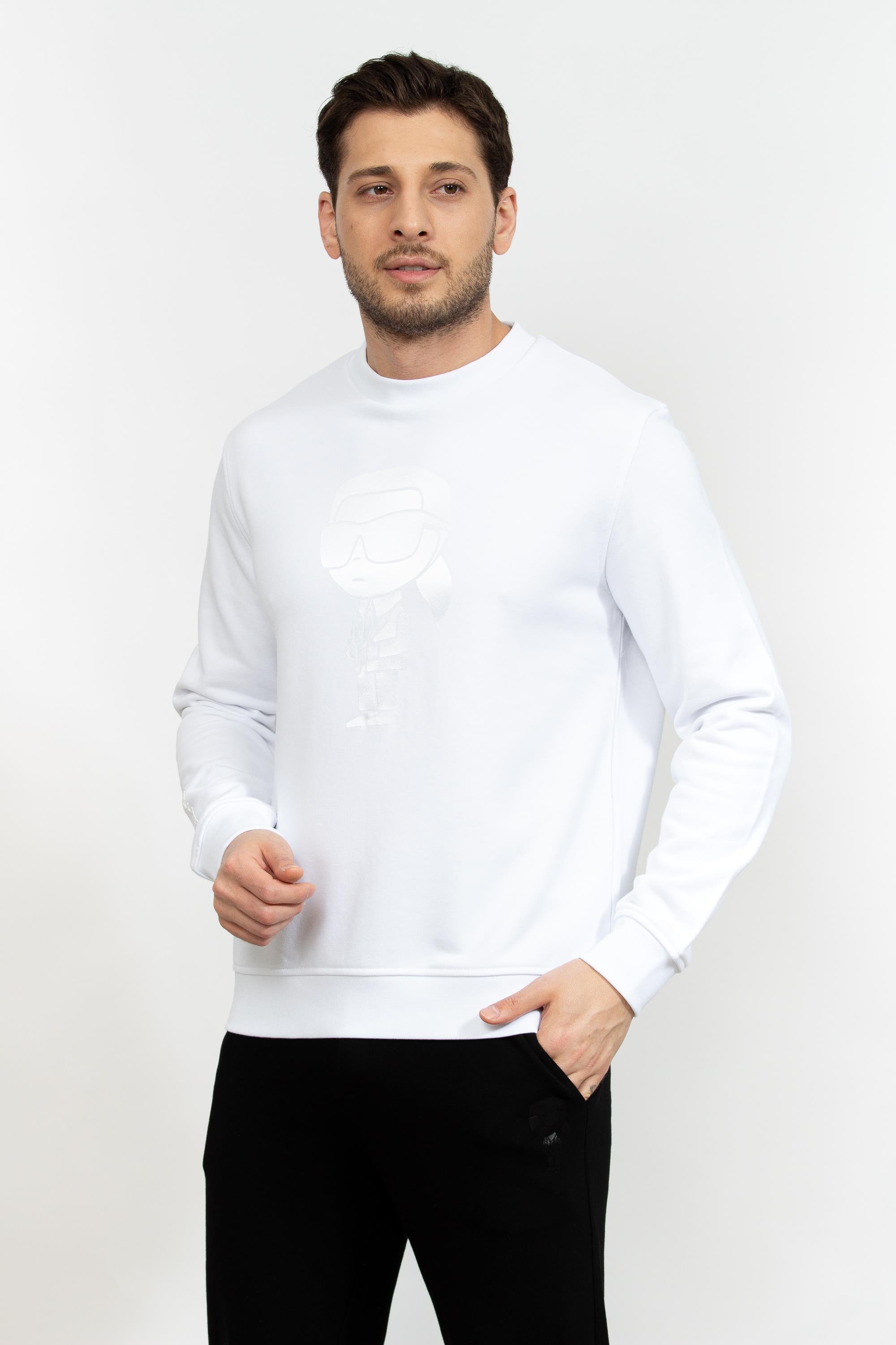 Karl Lagerfeld Erkek Bisiklet Yaka Sweatshirt