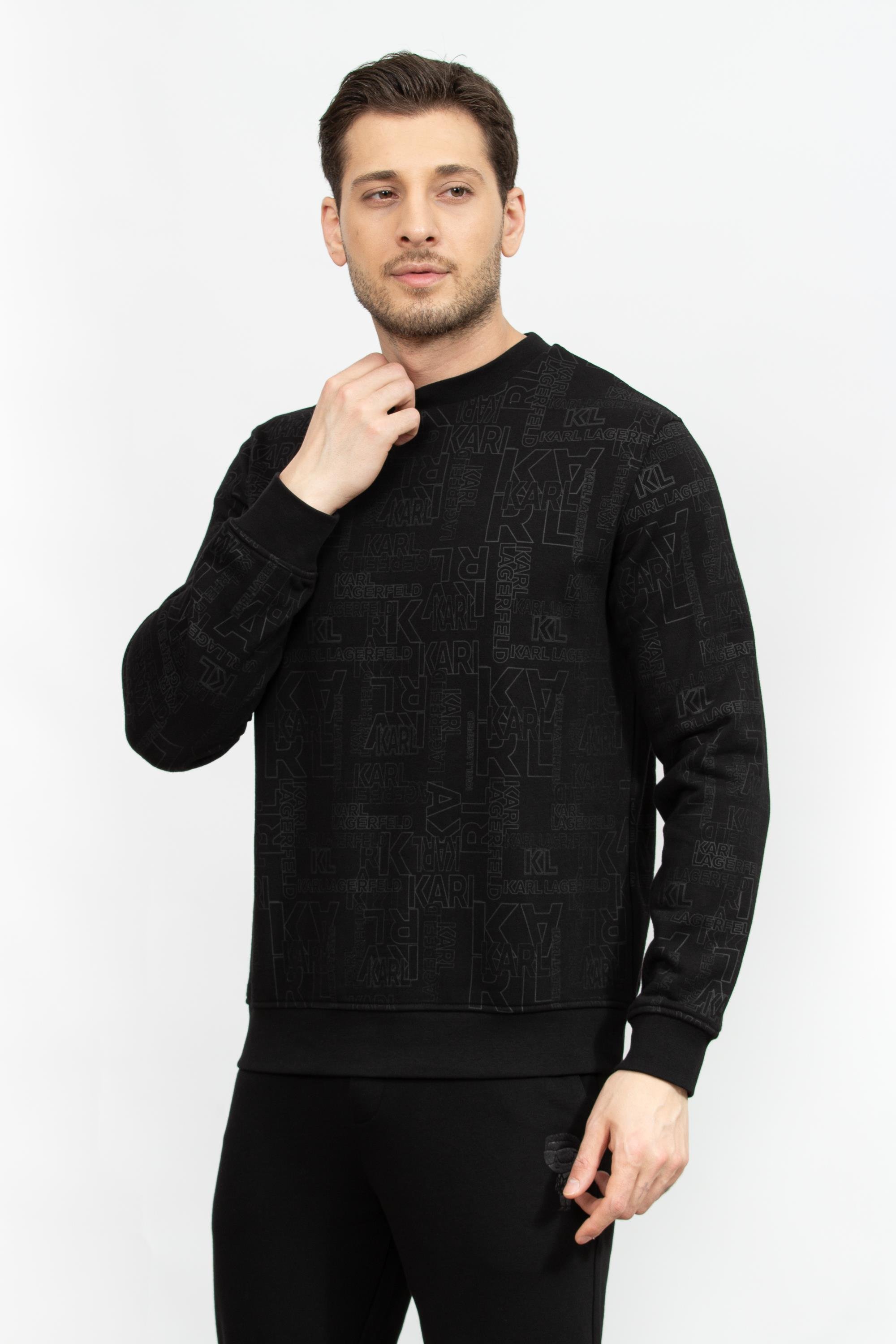 Karl Lagerfeld Erkek Bisiklet Yaka Sweatshirt