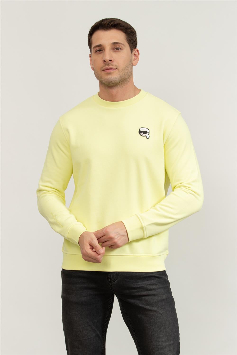 Karl Lagerfeld Erkek Bisiklet Yaka Sweatshirt