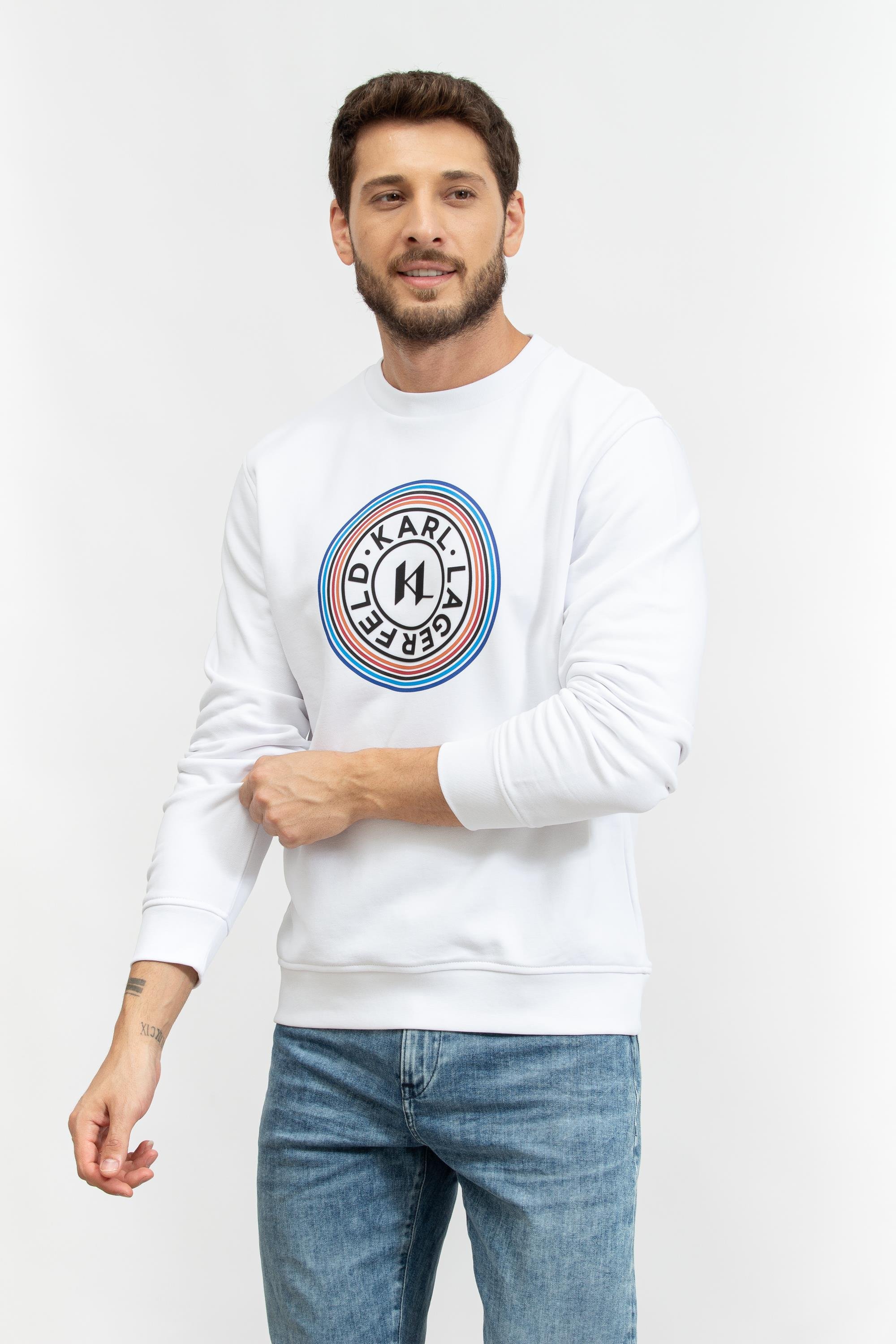 Karl Lagerfeld Erkek Bisiklet Yaka Sweatshirt