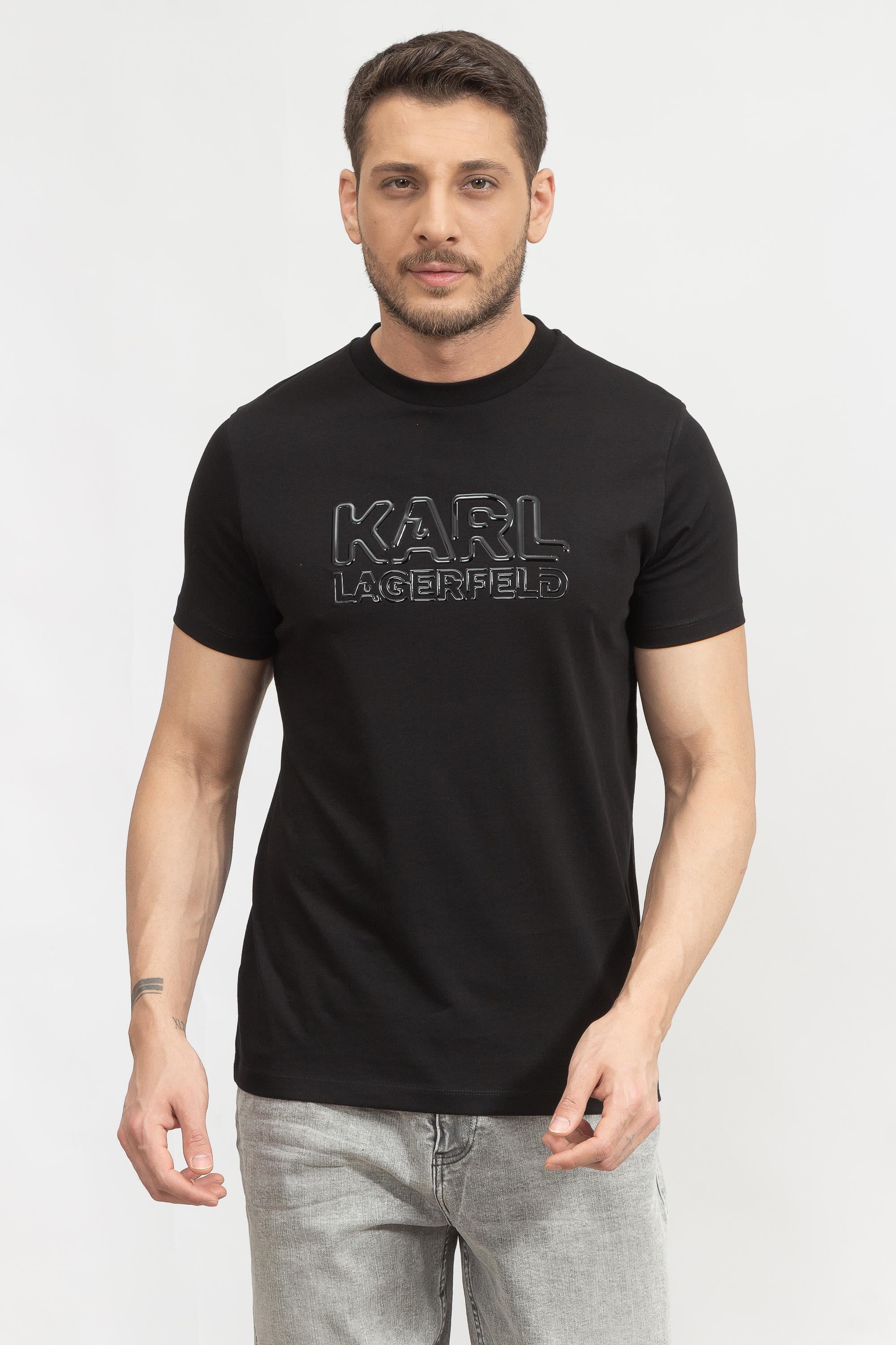 Karl Lagerfeld Erkek Bisiklet Yaka T-Shirt