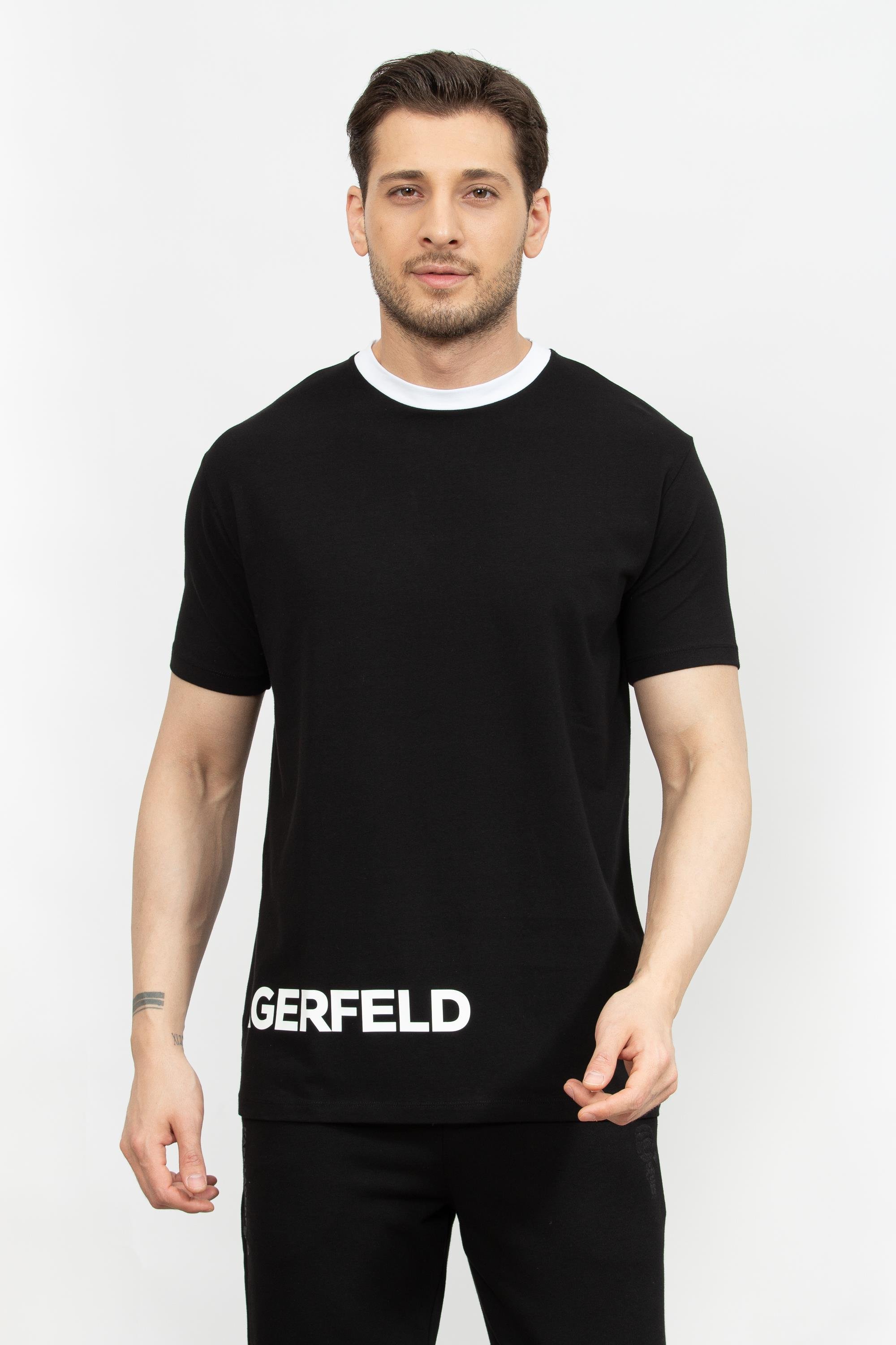 Karl Lagerfeld Erkek Bisiklet Yaka T-Shirt