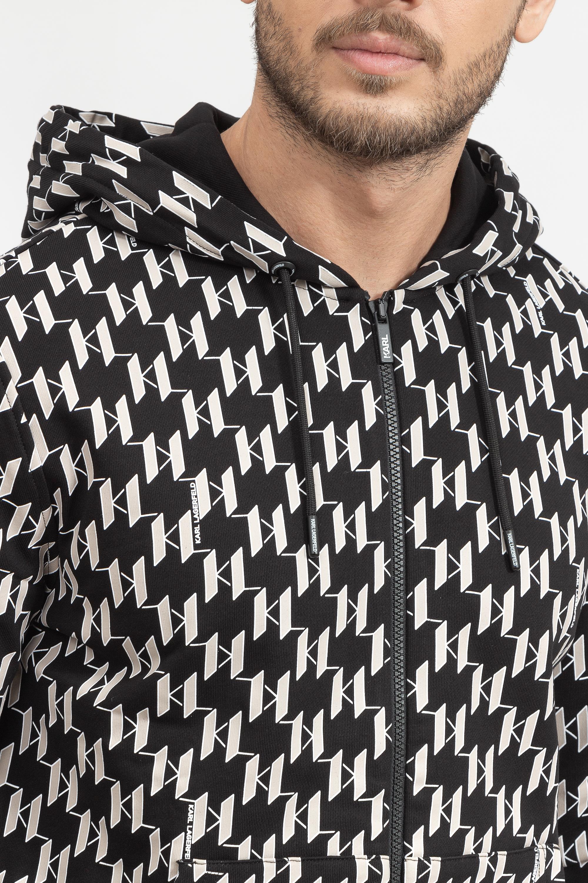 Karl Lagerfeld Erkek Fermuarlı Sweatshirt