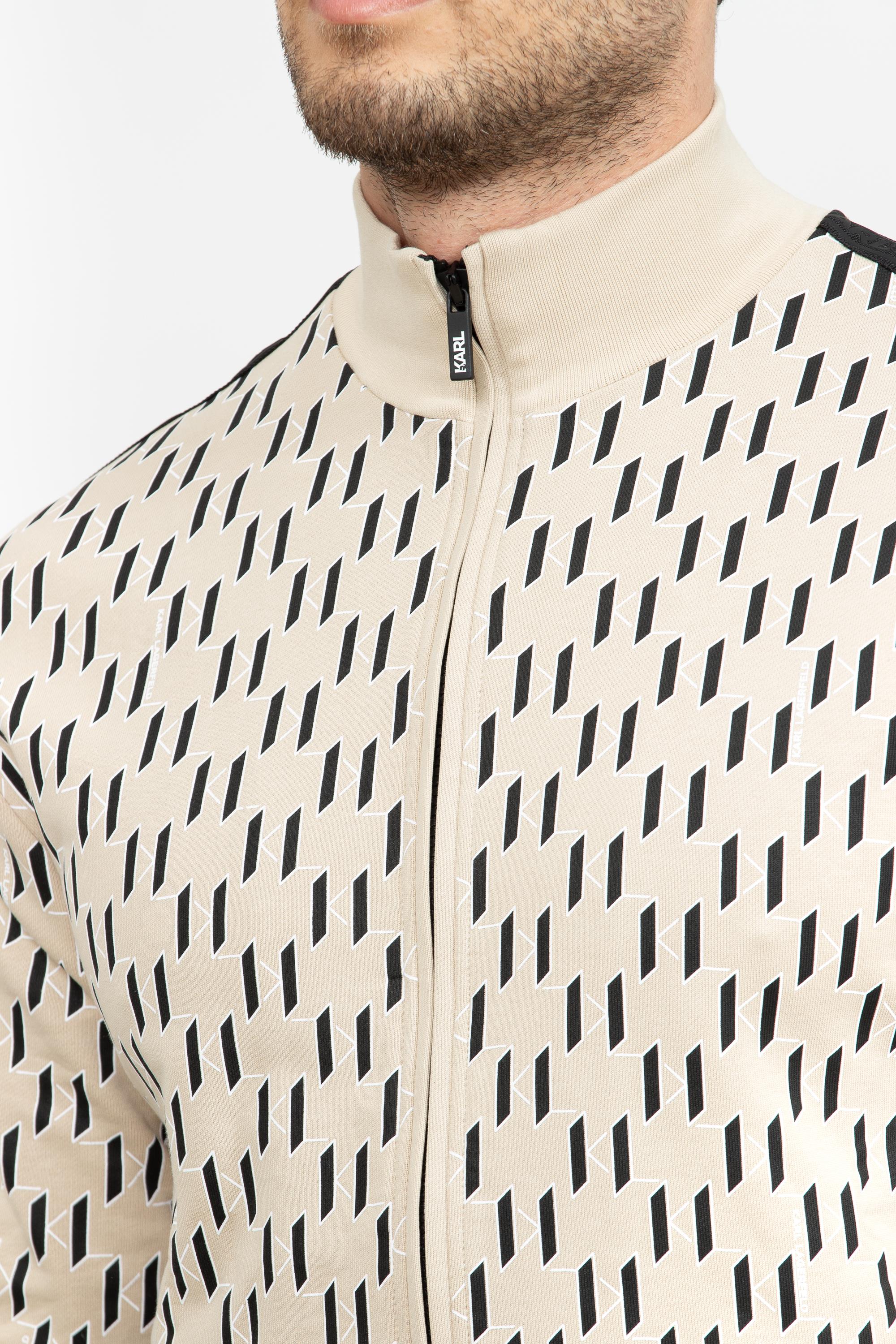Karl Lagerfeld Erkek Fermuarlı Sweatshirt