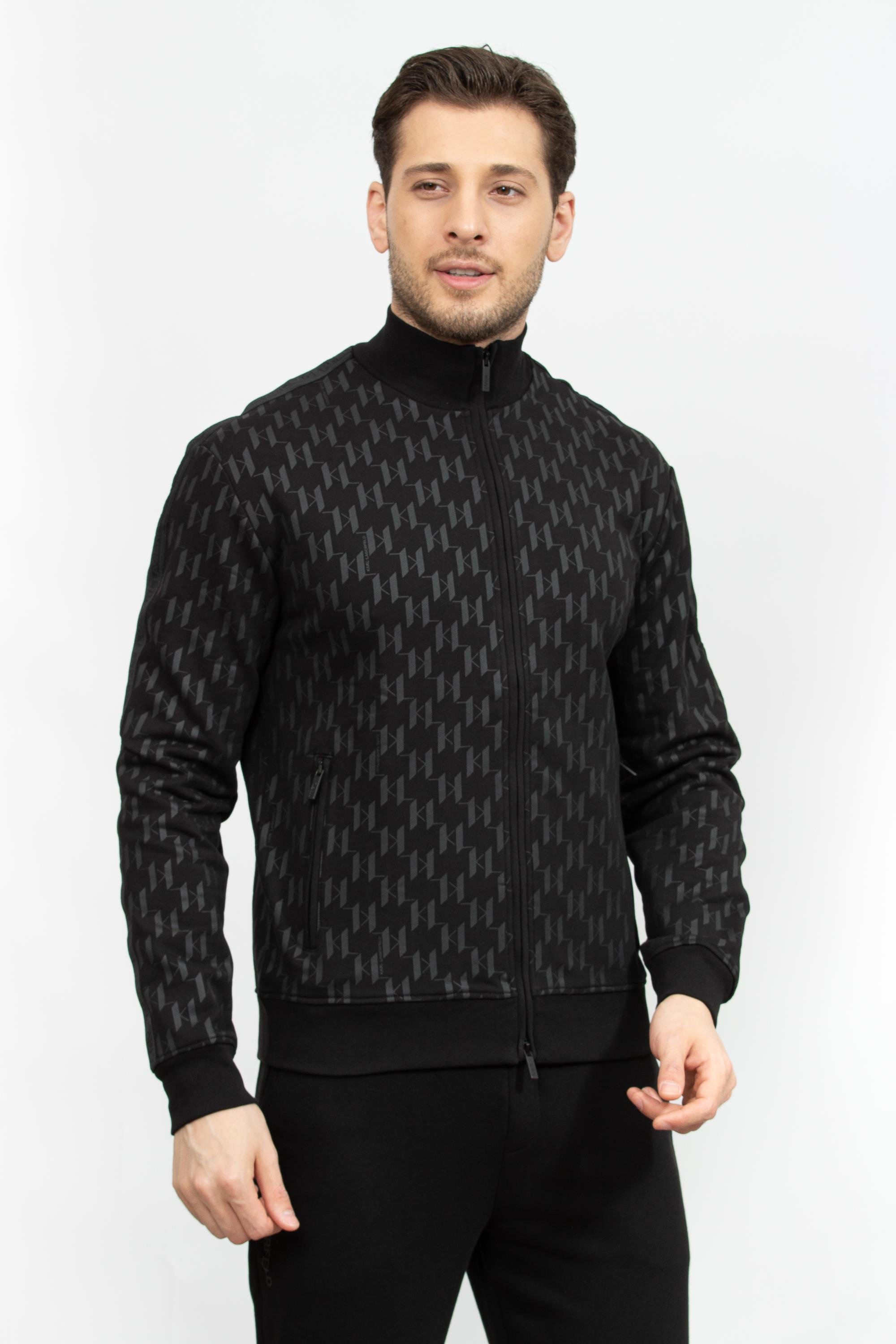 Karl Lagerfeld Erkek Fermuarlı Sweatshirt