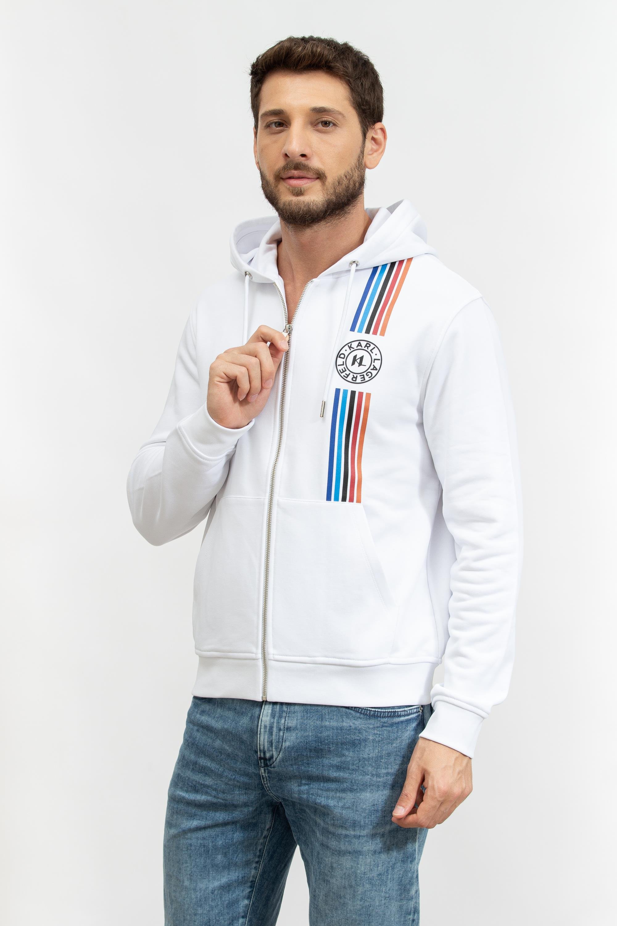 Karl Lagerfeld Erkek Fermuarlı Sweatshirt