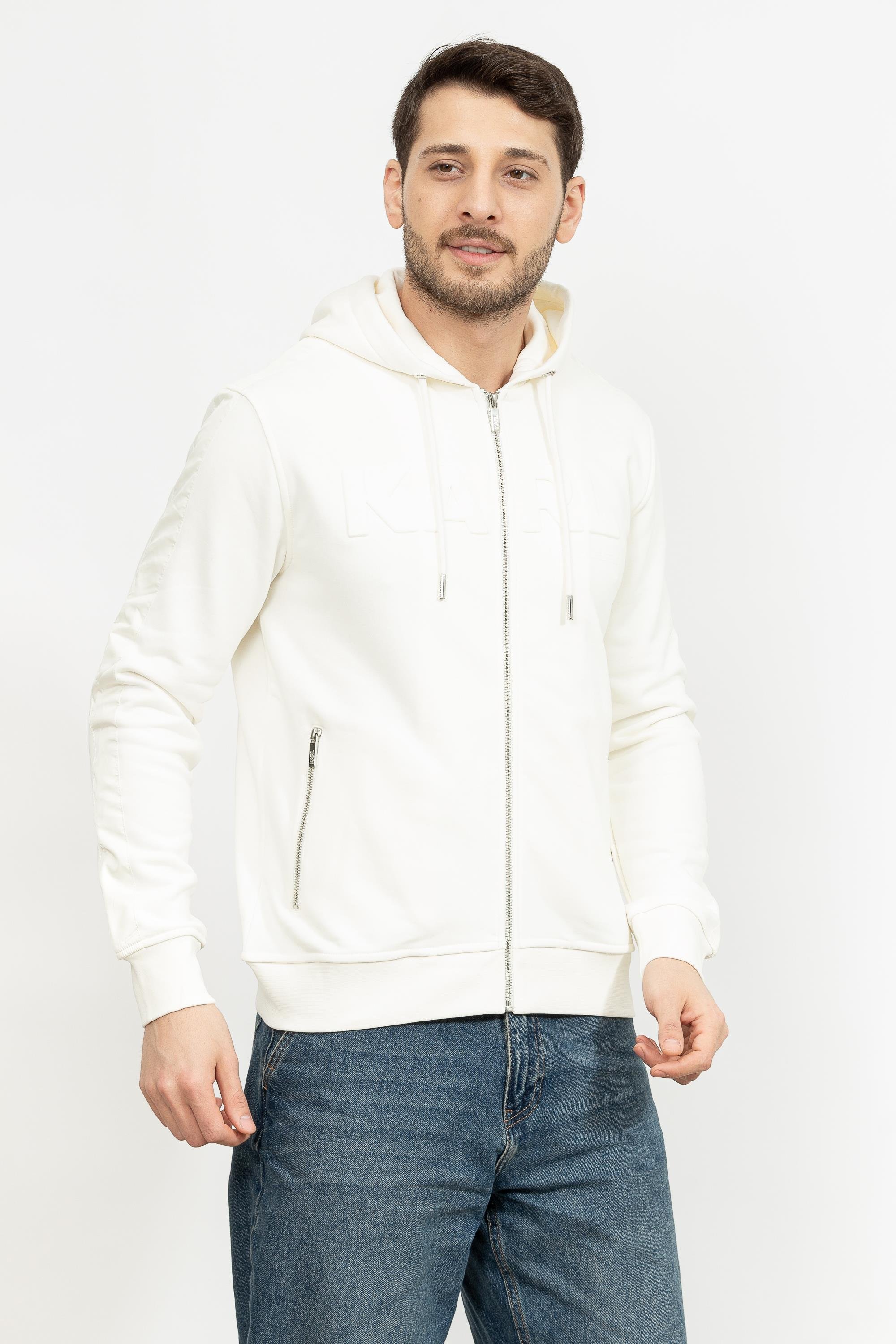 Karl Lagerfeld Erkek Fermuarlı Sweatshirt