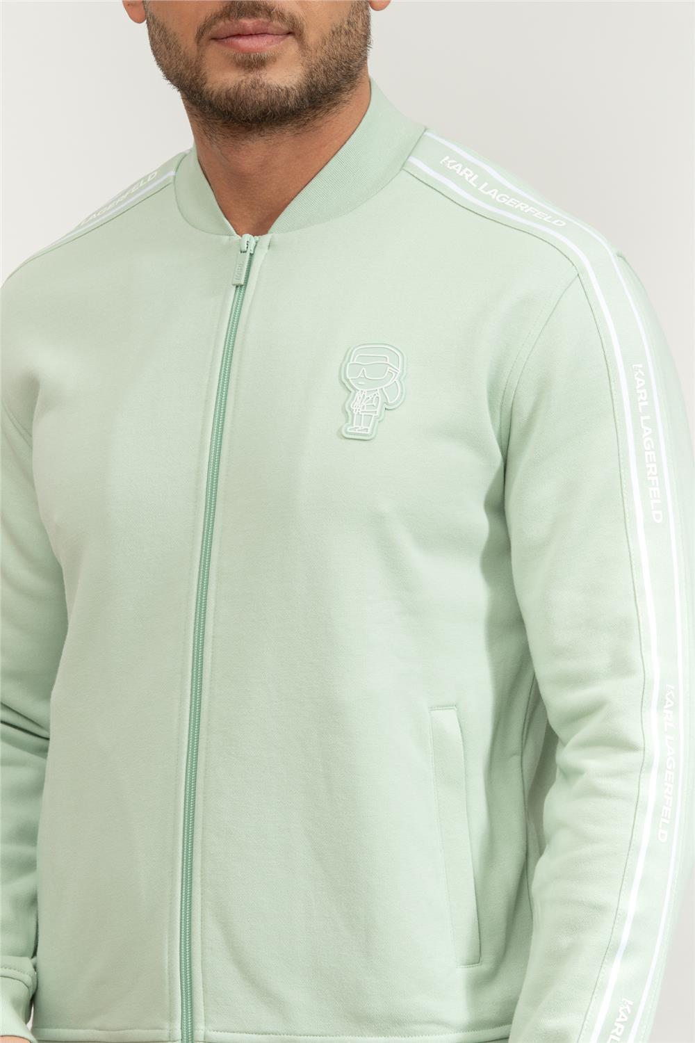 Karl Lagerfeld Erkek Fermuarlı Sweatshirt