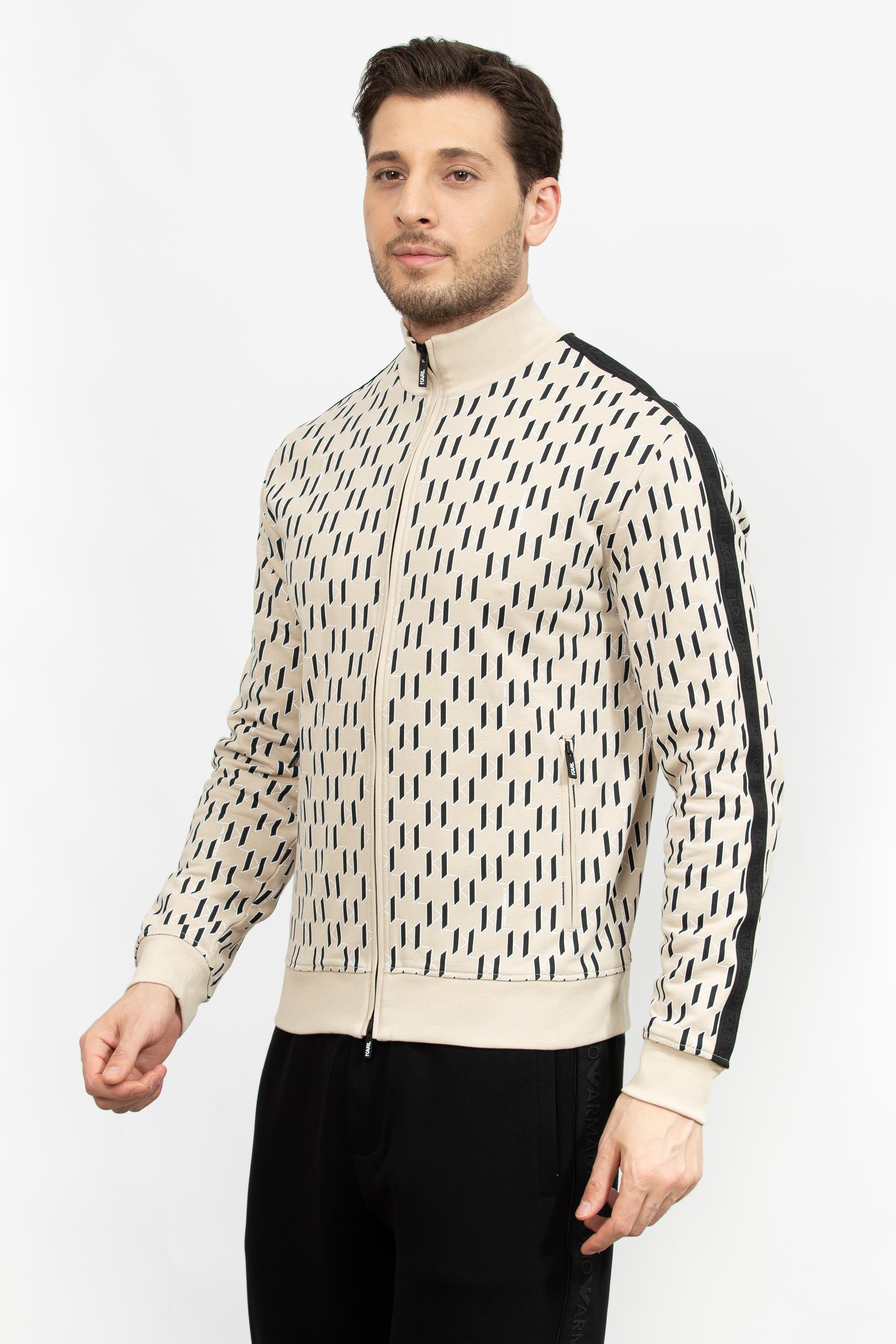 Karl Lagerfeld Erkek Fermuarlı Sweatshirt