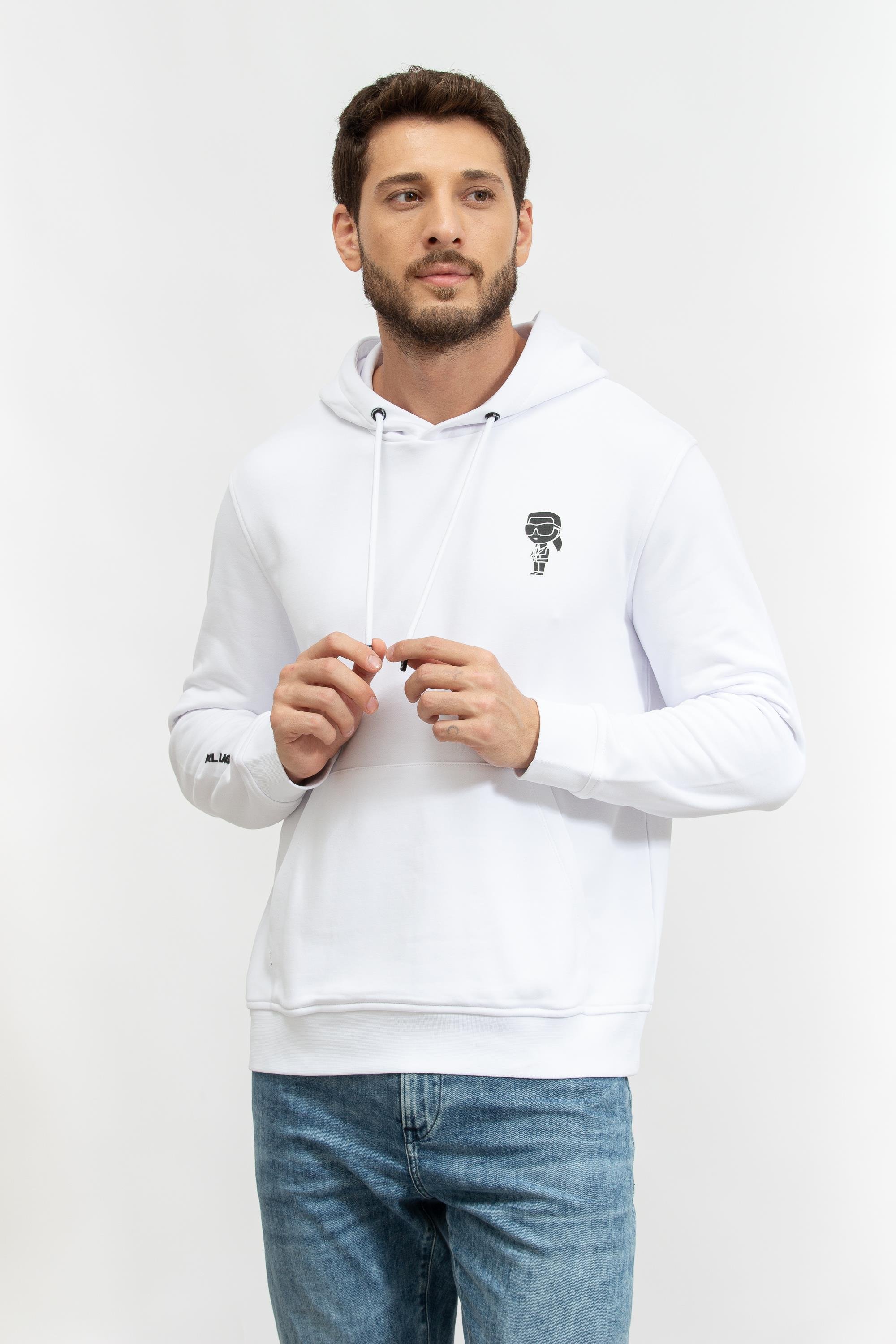 Karl Lagerfeld Erkek Kapüşonlu Sweatshirt
