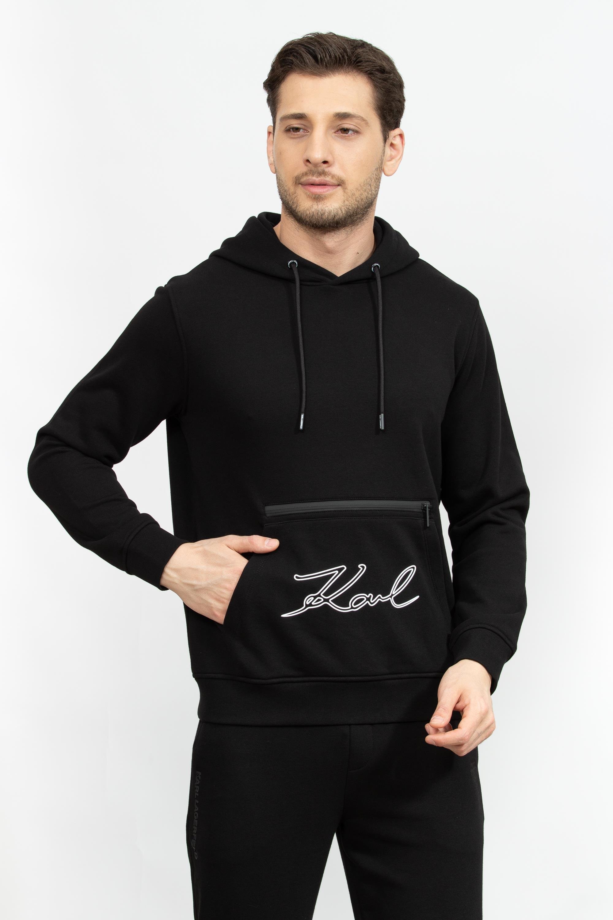 Karl Lagerfeld Erkek Kapüşonlu Sweatshirt