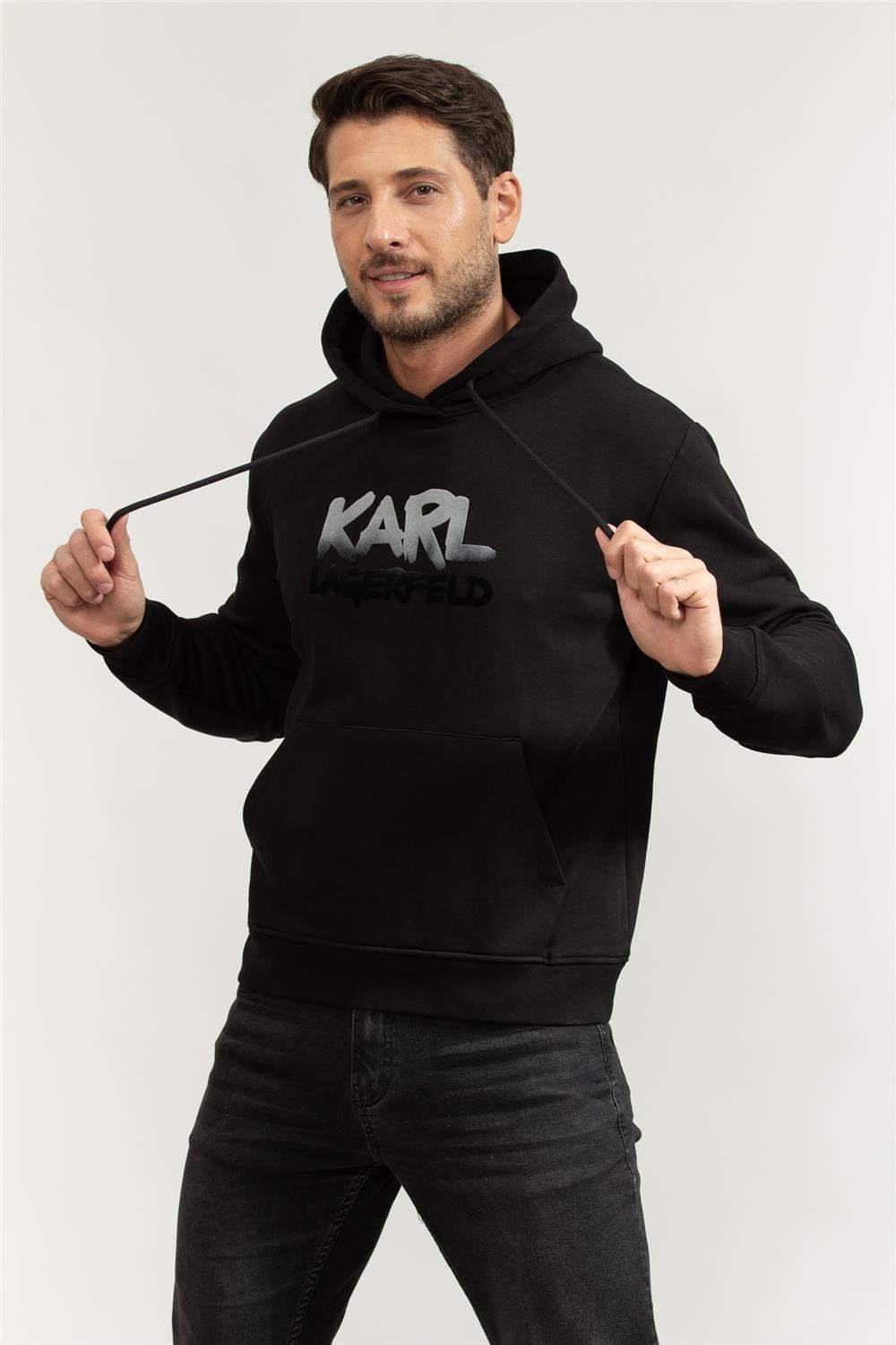 Karl Lagerfeld Erkek Kapüşonlu Sweatshirt