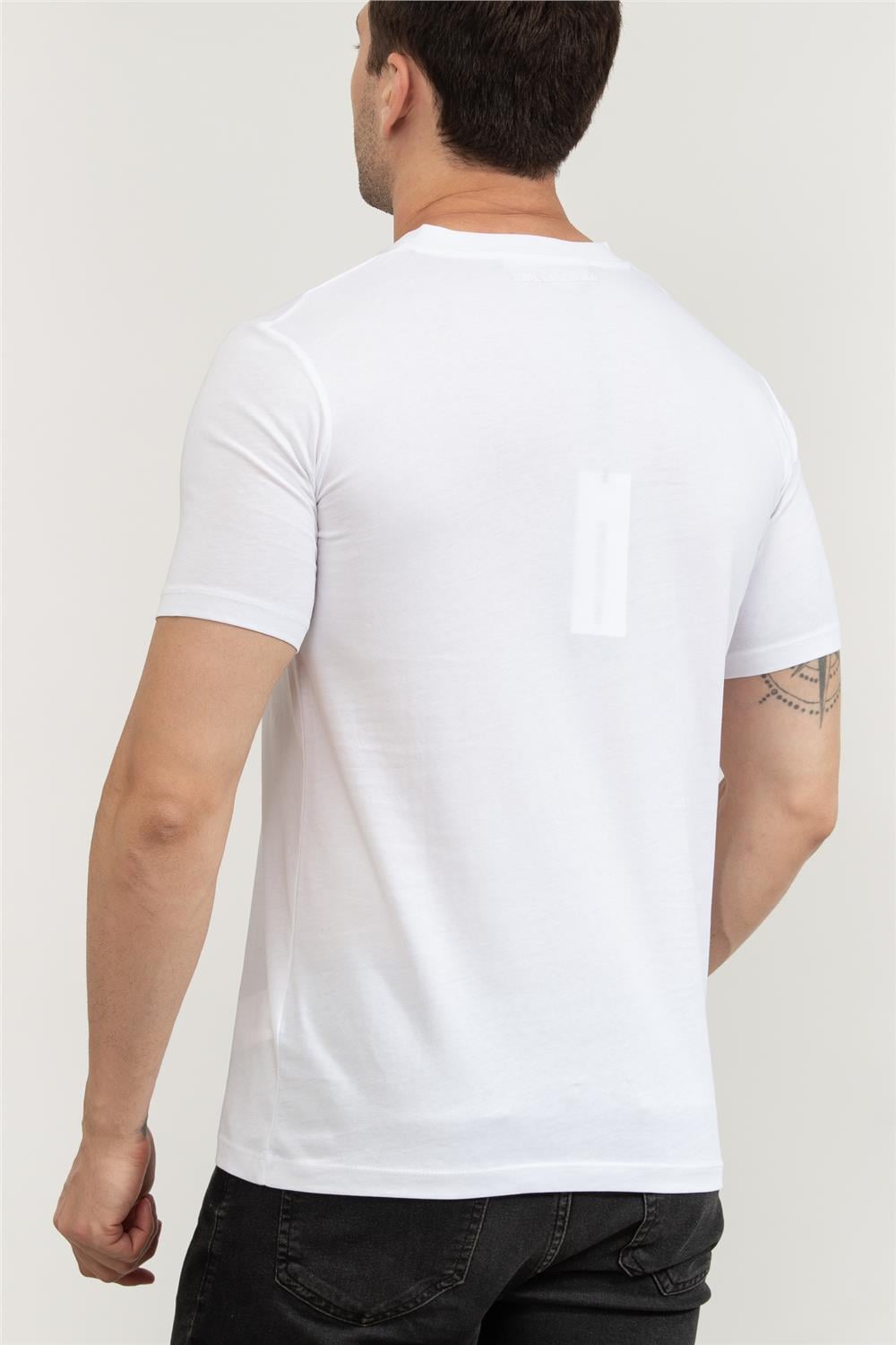 Karl Lagerfeld Erkek V Yaka T-Shirt