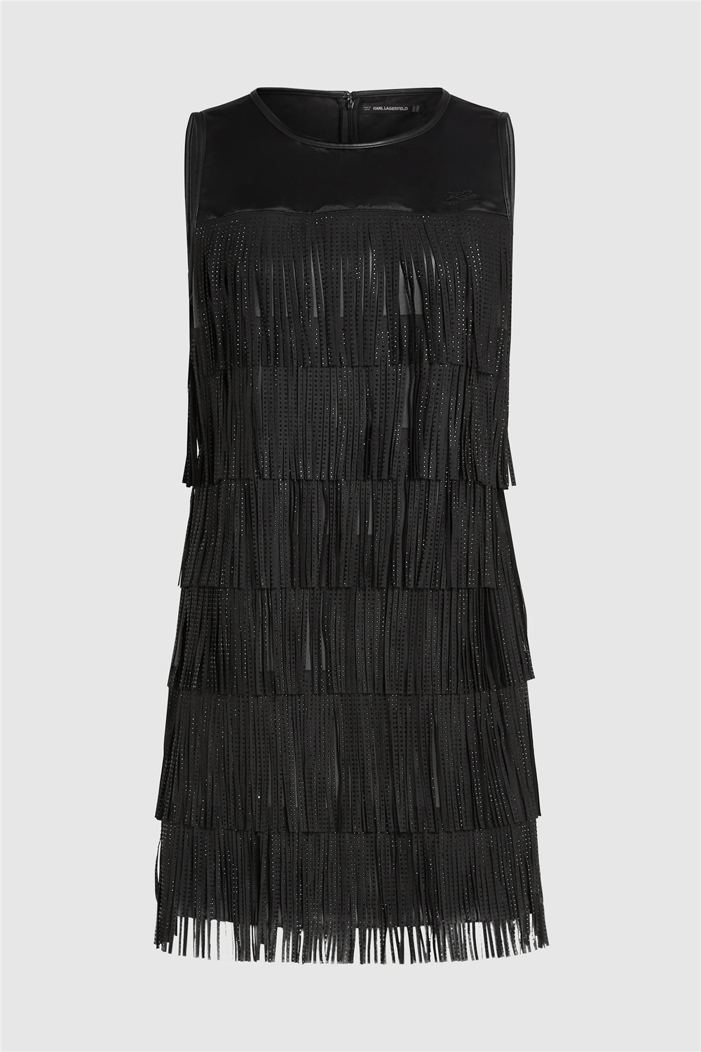 Karl Lagerfeld Fringe Kadın Elbise Siyah