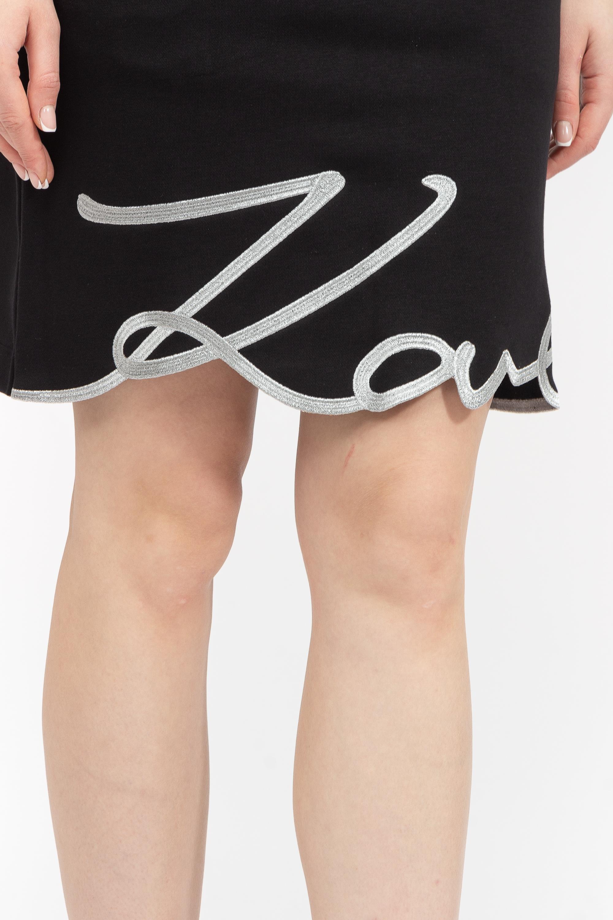 Karl Lagerfeld Hem Jersey Kadın Etek