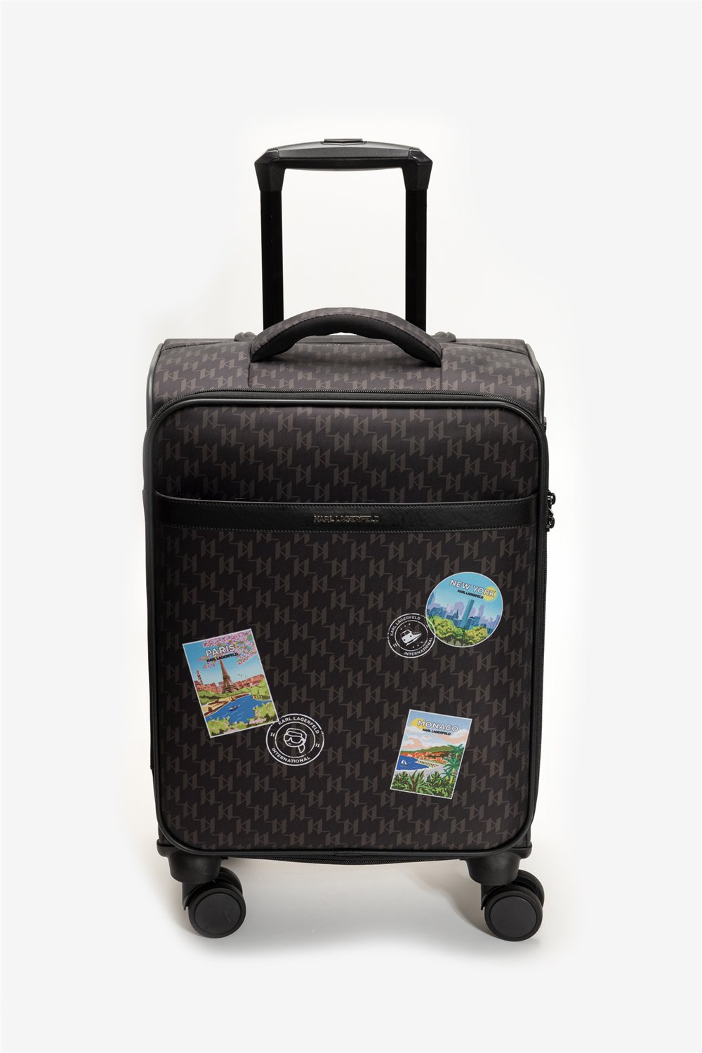 Karl Lagerfeld Ikon Monogram Nylon Trolley Kadın Valiz
