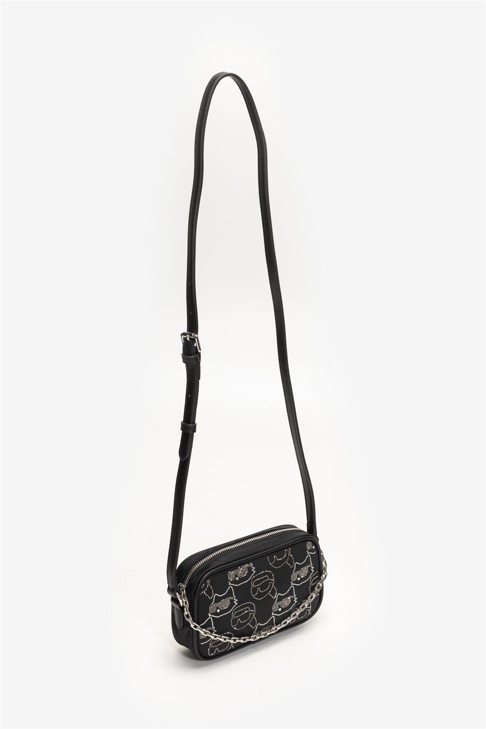 Karl Lagerfeld Ikon Nylon Kadın Mini Omuz Çantası