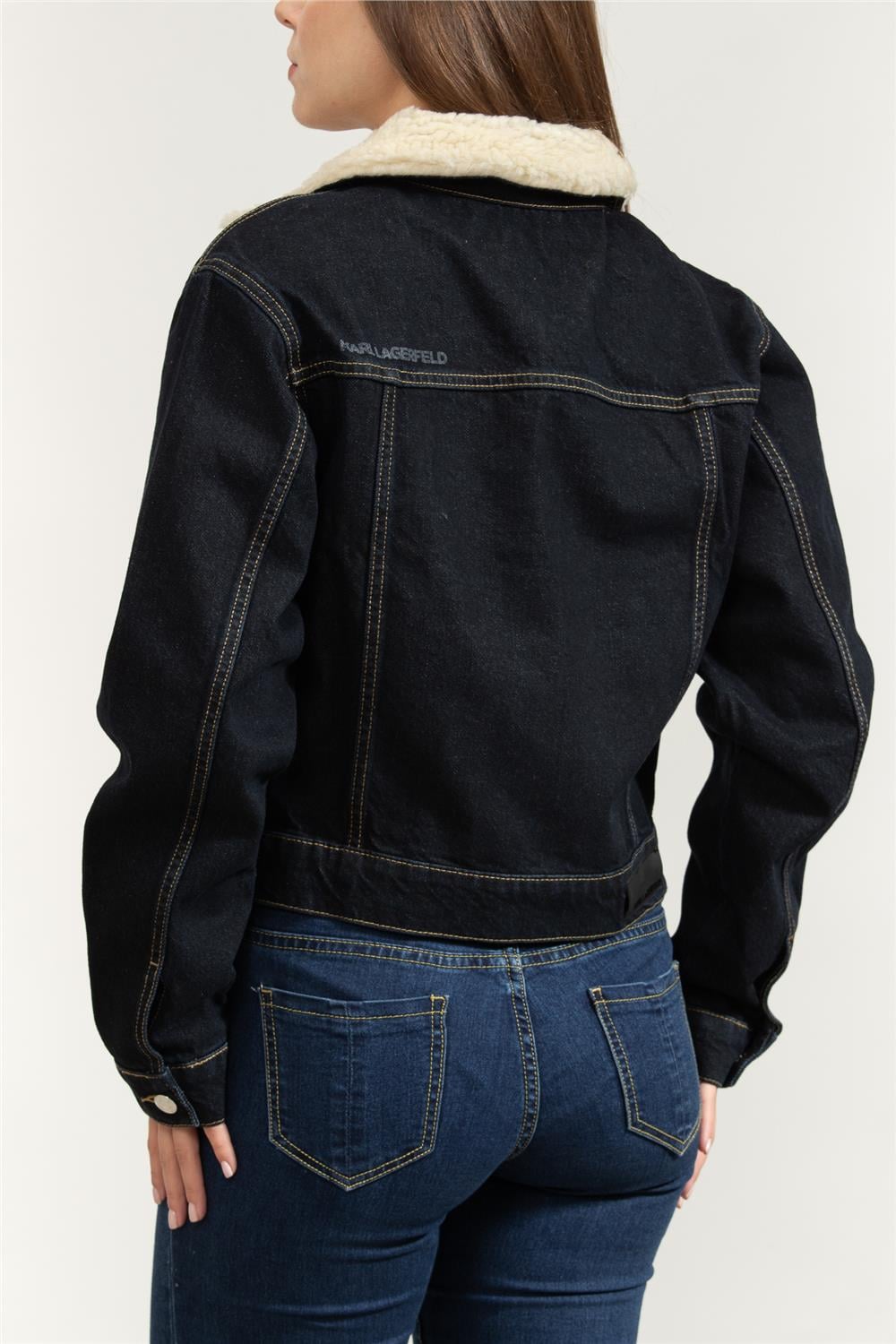 Karl Lagerfeld Ikon Patch Kadın Jean Pantolon