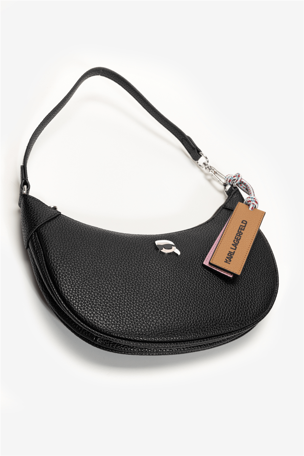 Karl Lagerfeld Ikon Pebble Half Kadın Mini Omuz Çantası