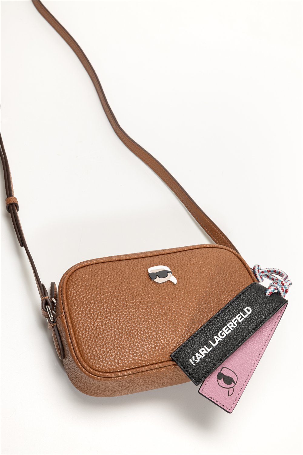 Karl Lagerfeld Ikon Pebble Slim Kadın Mini Omuz Çantası