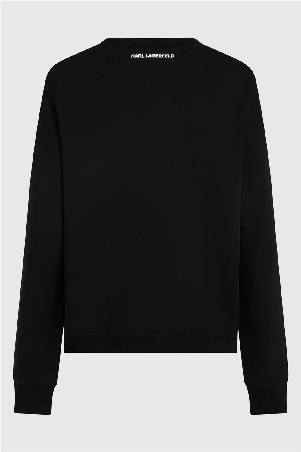 Karl Lagerfeld ikon Rs Circle Sweatshirt Kadın Bisiklet Yaka Sweatshirt Siyah